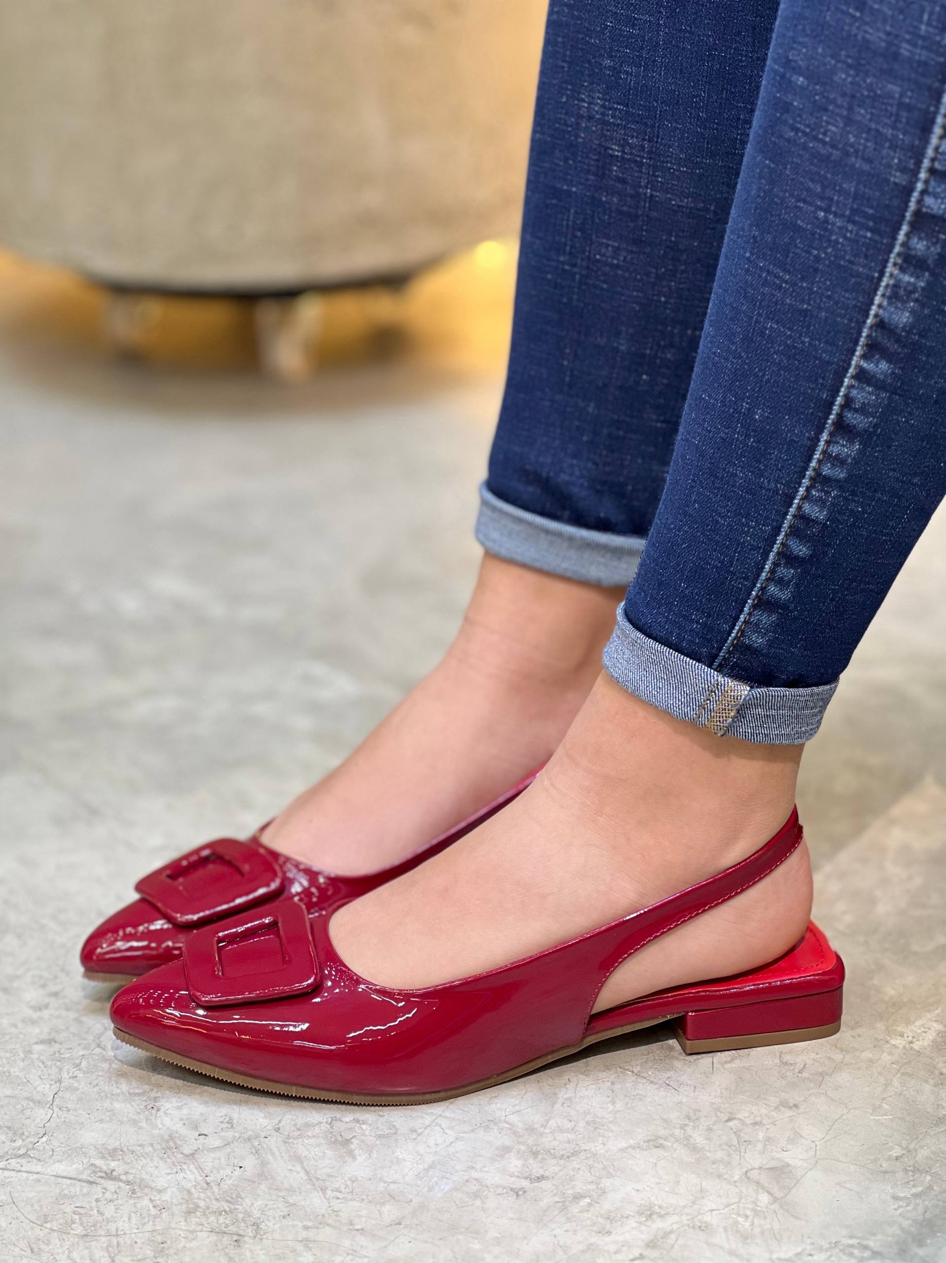 Baleta Slingback con Hebilla VL19 para mujer | Maraldo