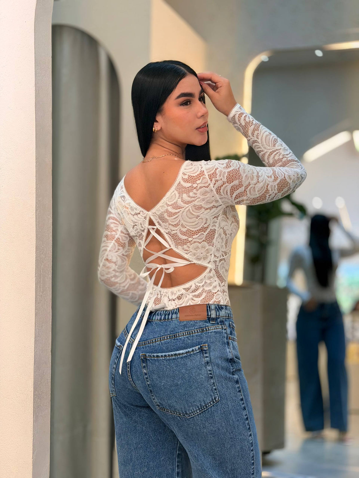 Body Encaje Blanco | BD107690 Importado