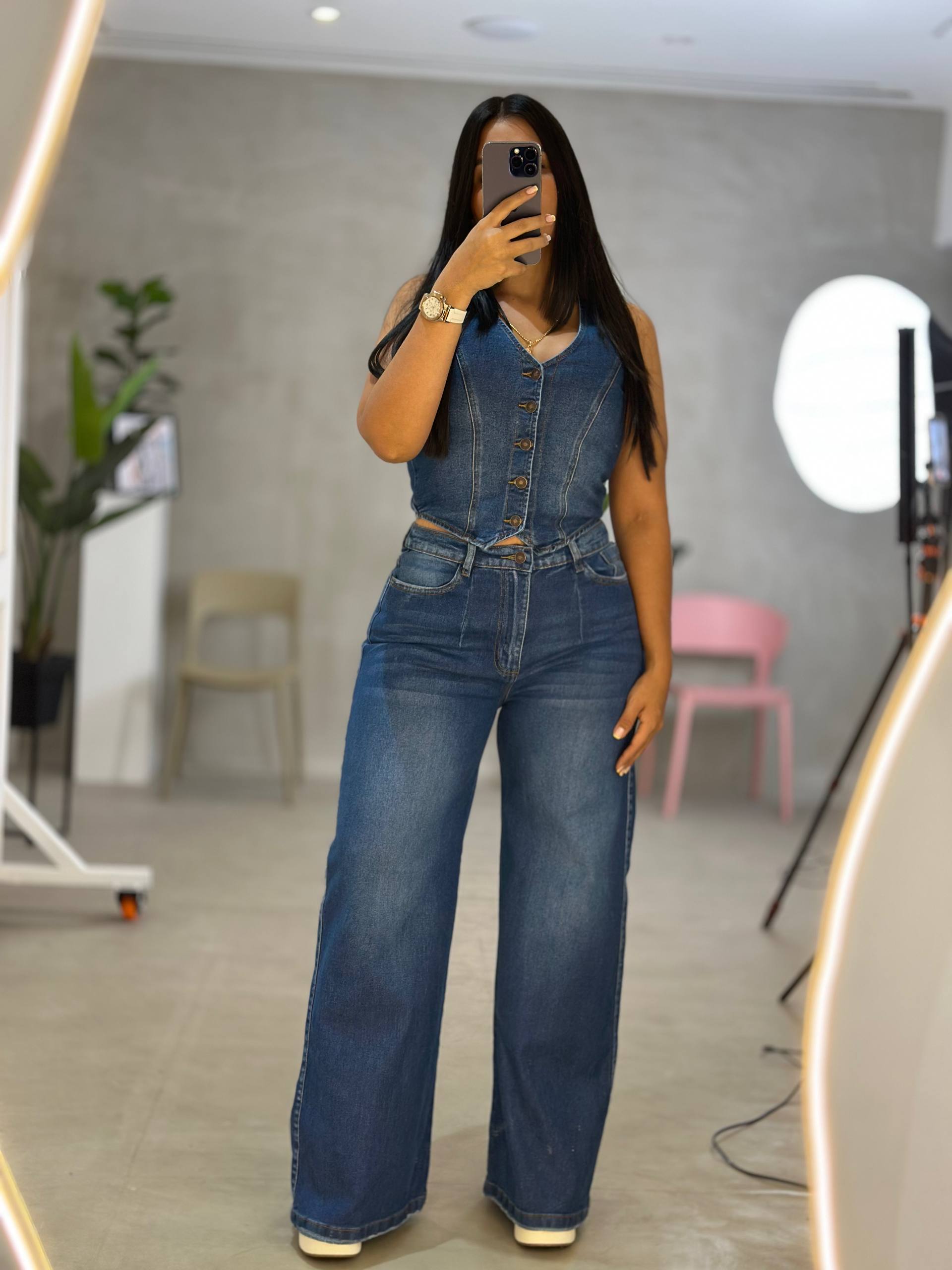 Chaleco de Jean para mujer CH12