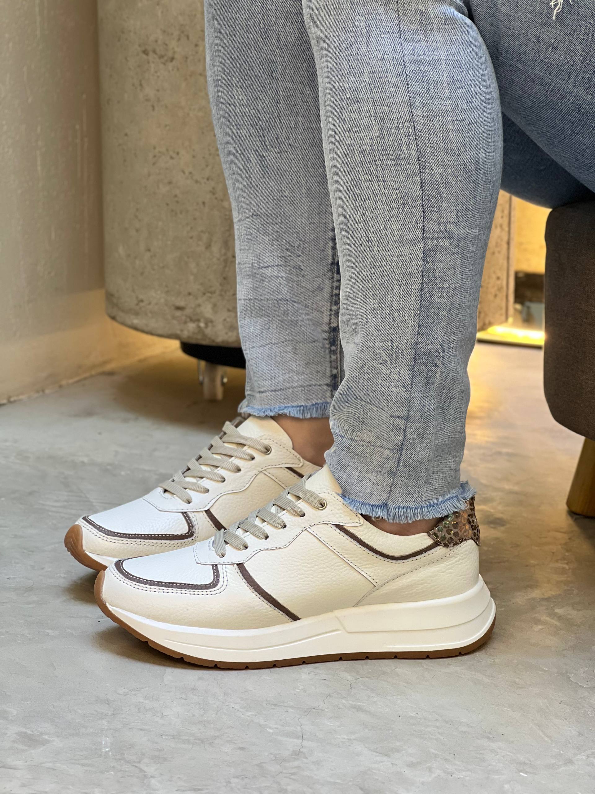 Tenis de cuero deportivos DS85 para mujer | MARALDO