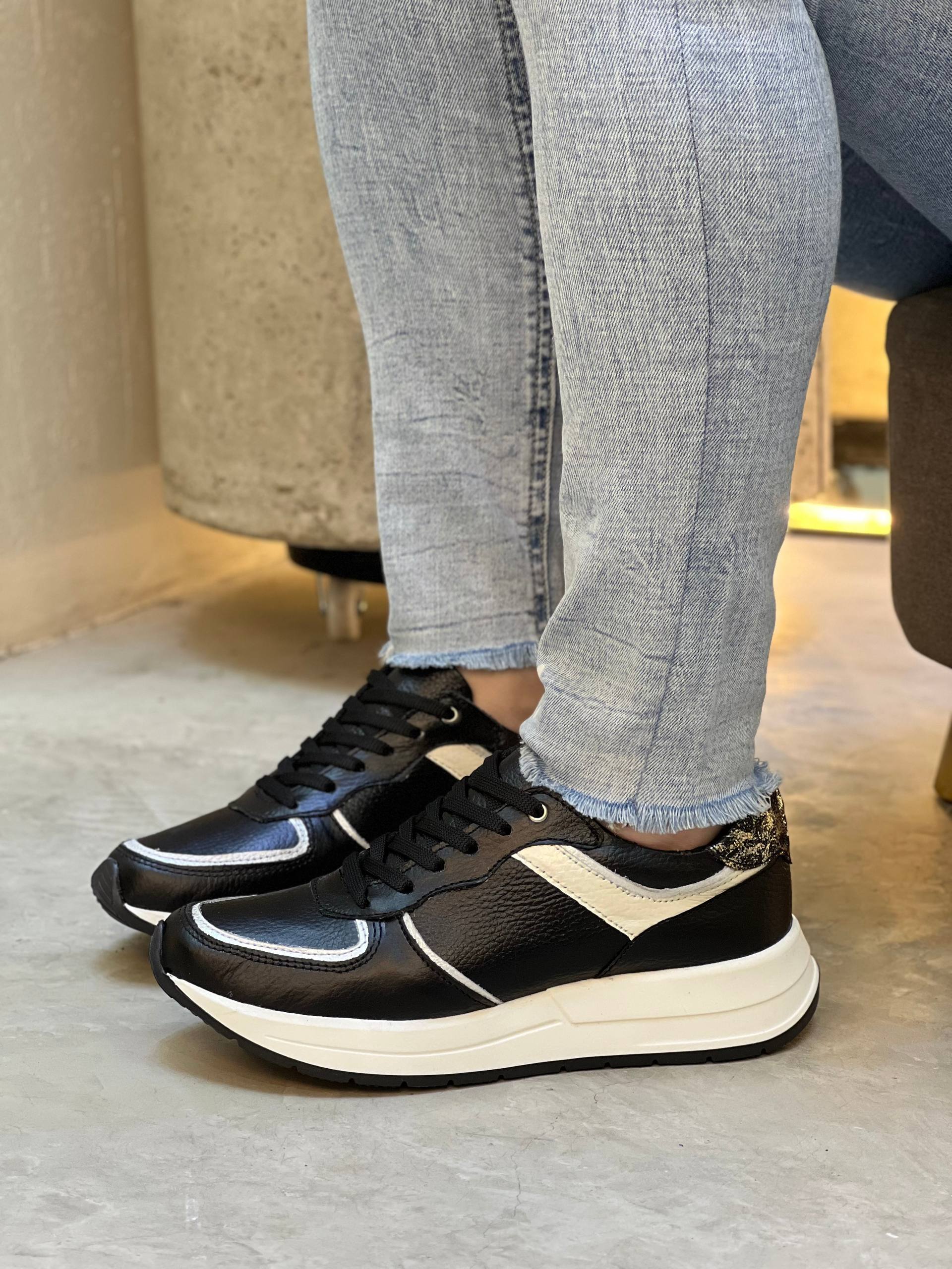 Tenis de cuero deportivos DS85 para mujer | MARALDO