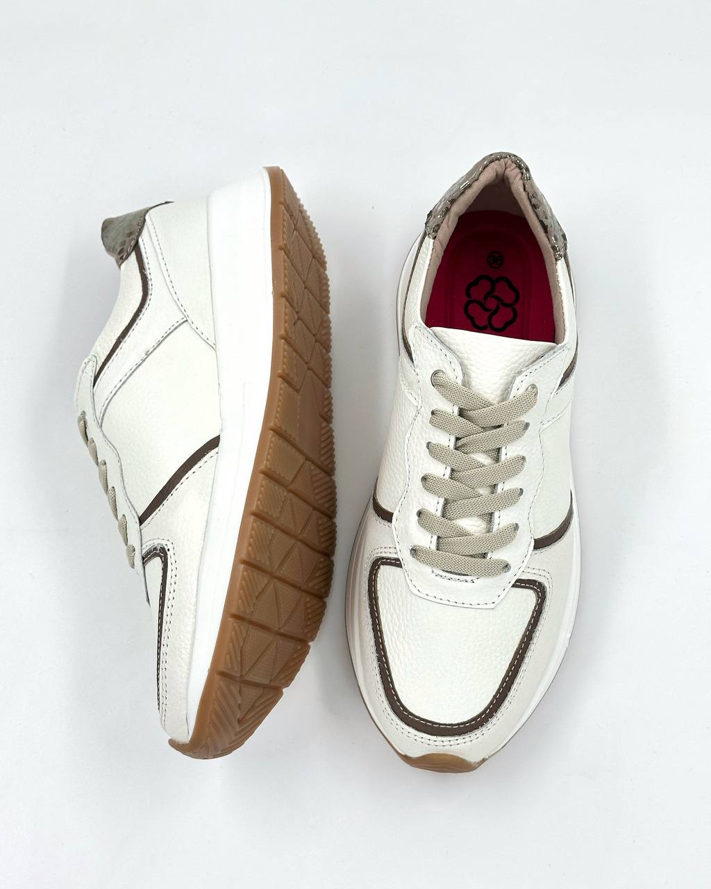 Tenis de cuero deportivos DS85 para mujer | MARALDO