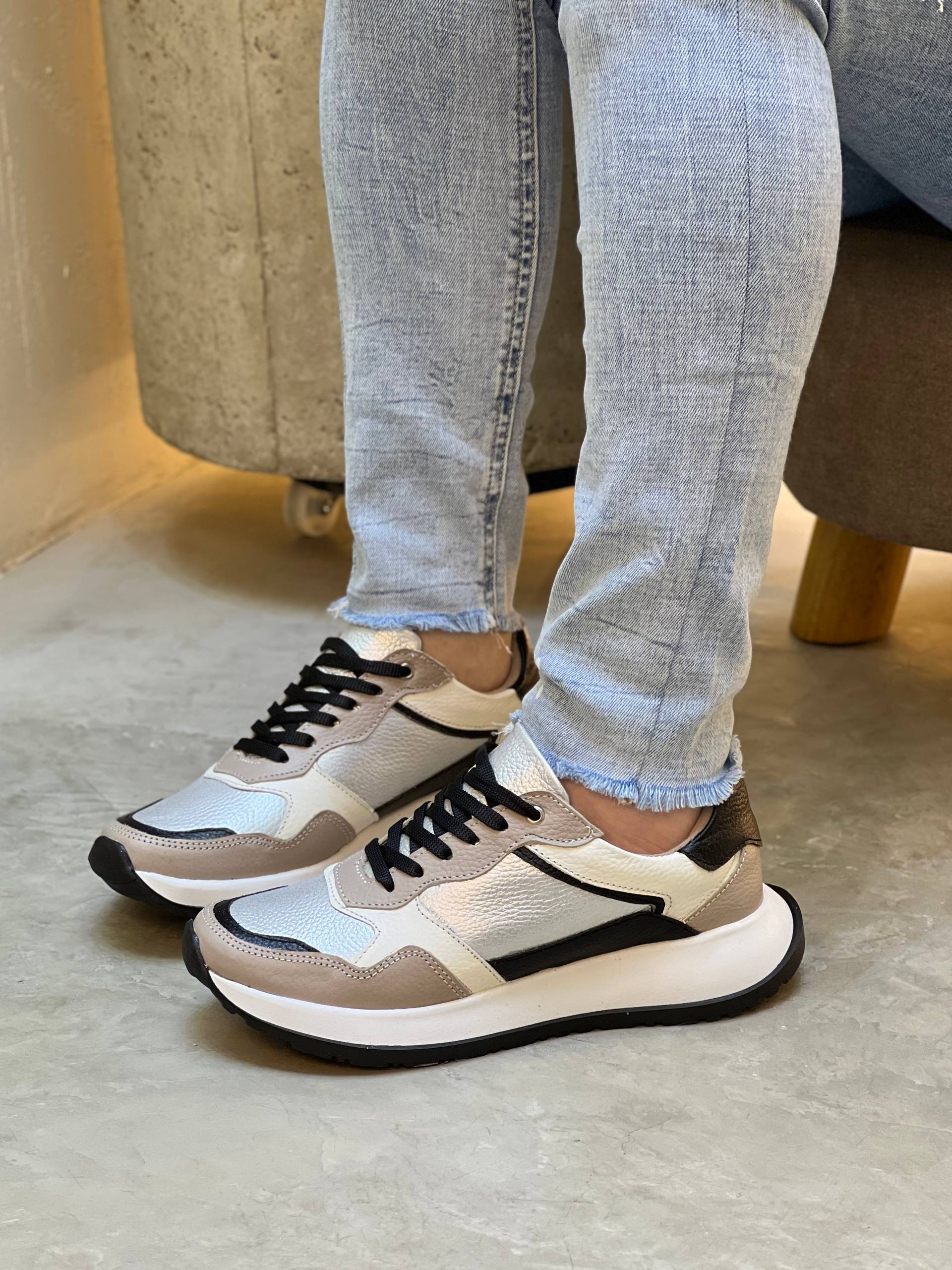 Tenis 100% cuero deportivos DS108 para mujer | MARALDO