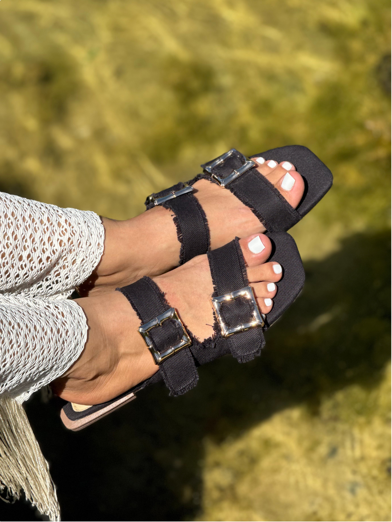 Sandalias Doble Hebilla P1510 para mujer| Maraldo