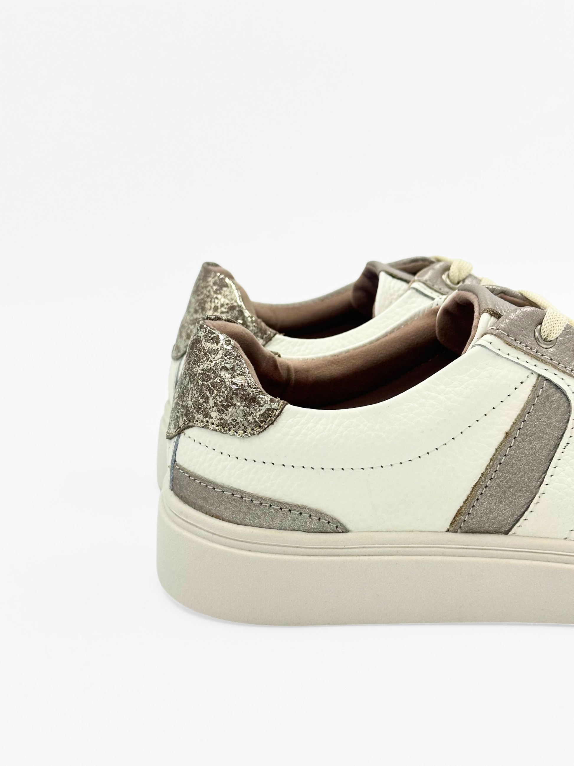 Tenis casuales de cuero combinados DSV63 para mujer | Maraldo