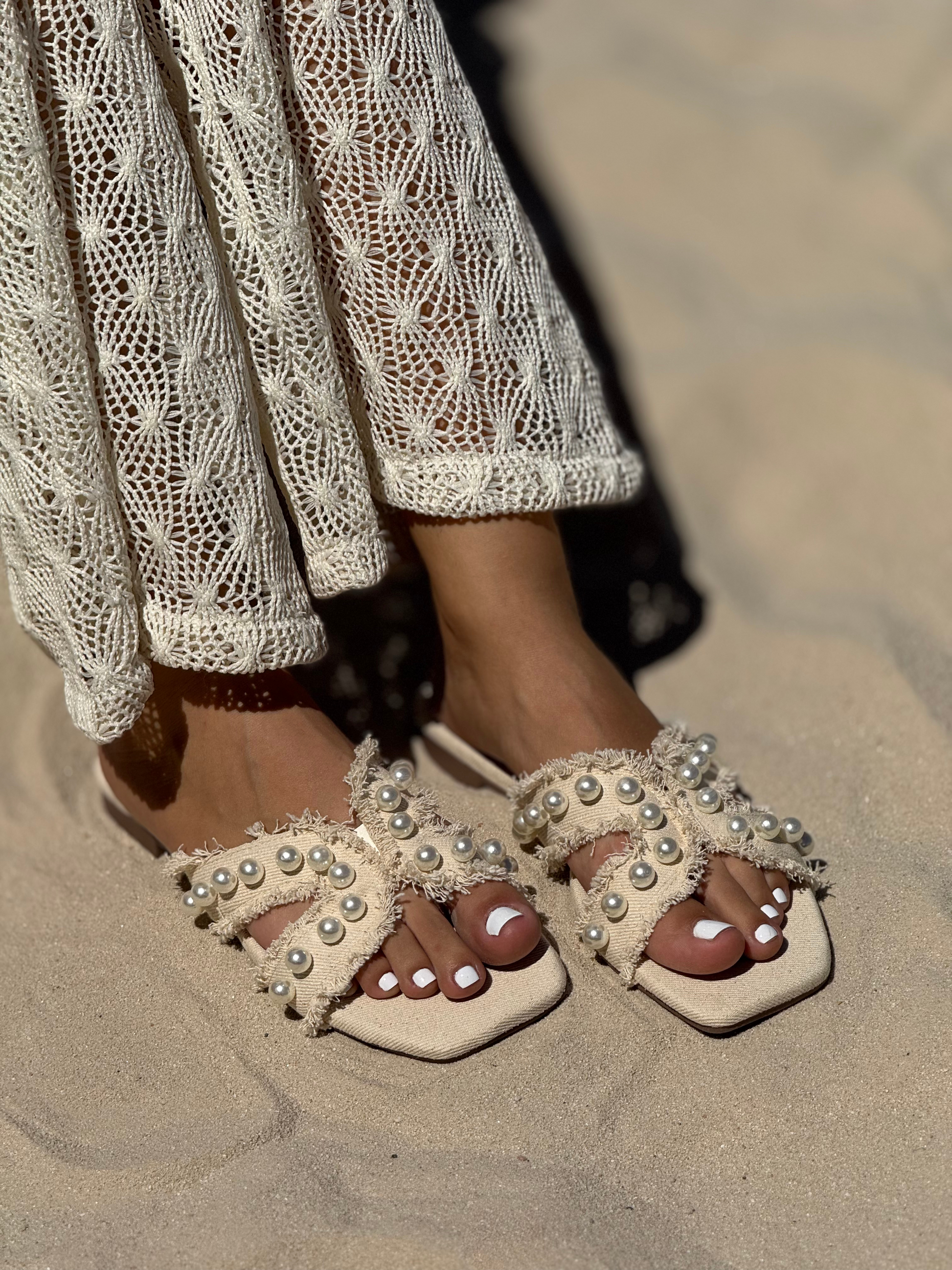 Sandalias planas casuales P1493 para mujer | Maraldo