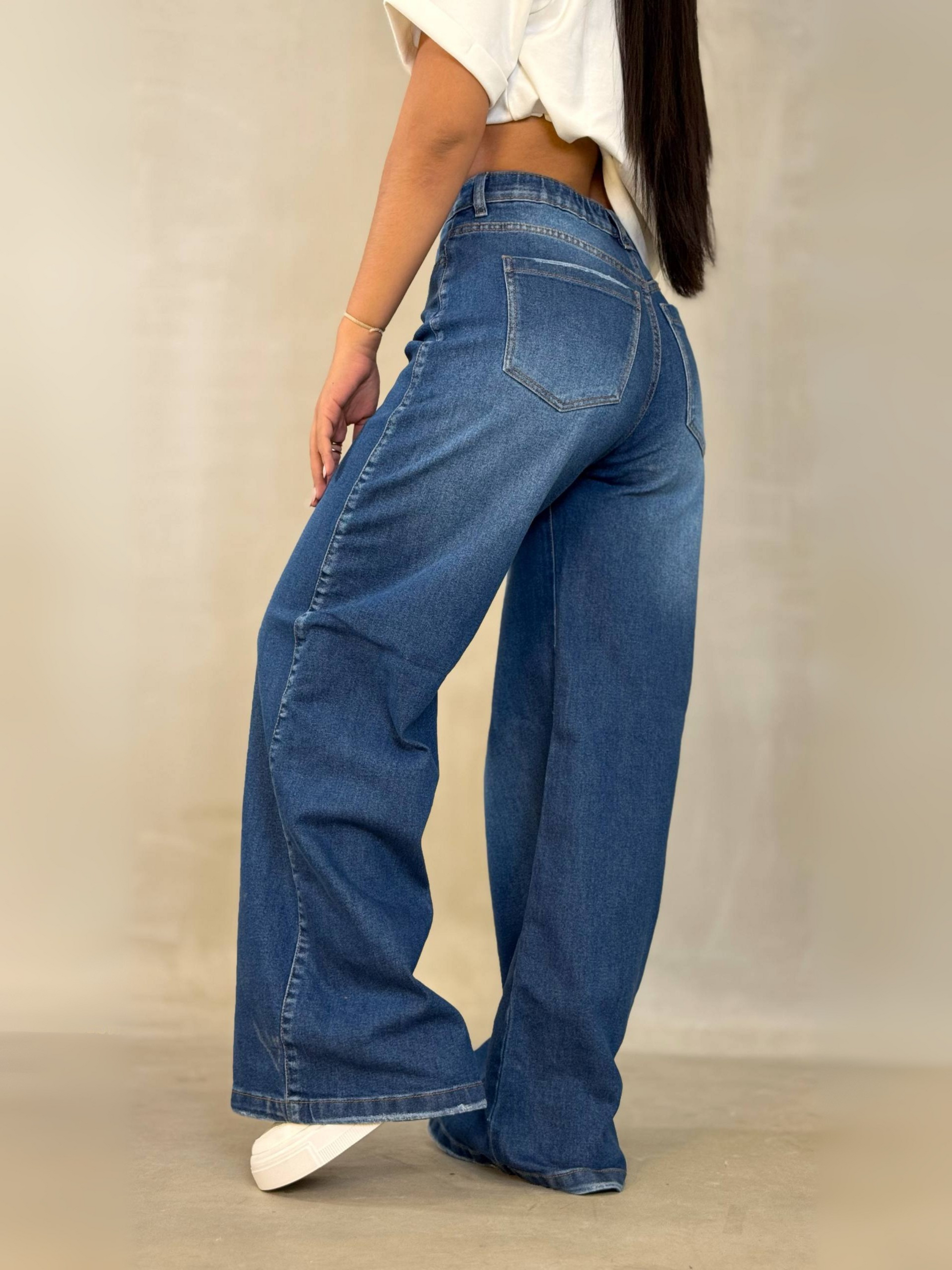 Jean Wide Leg Beige – JBC23