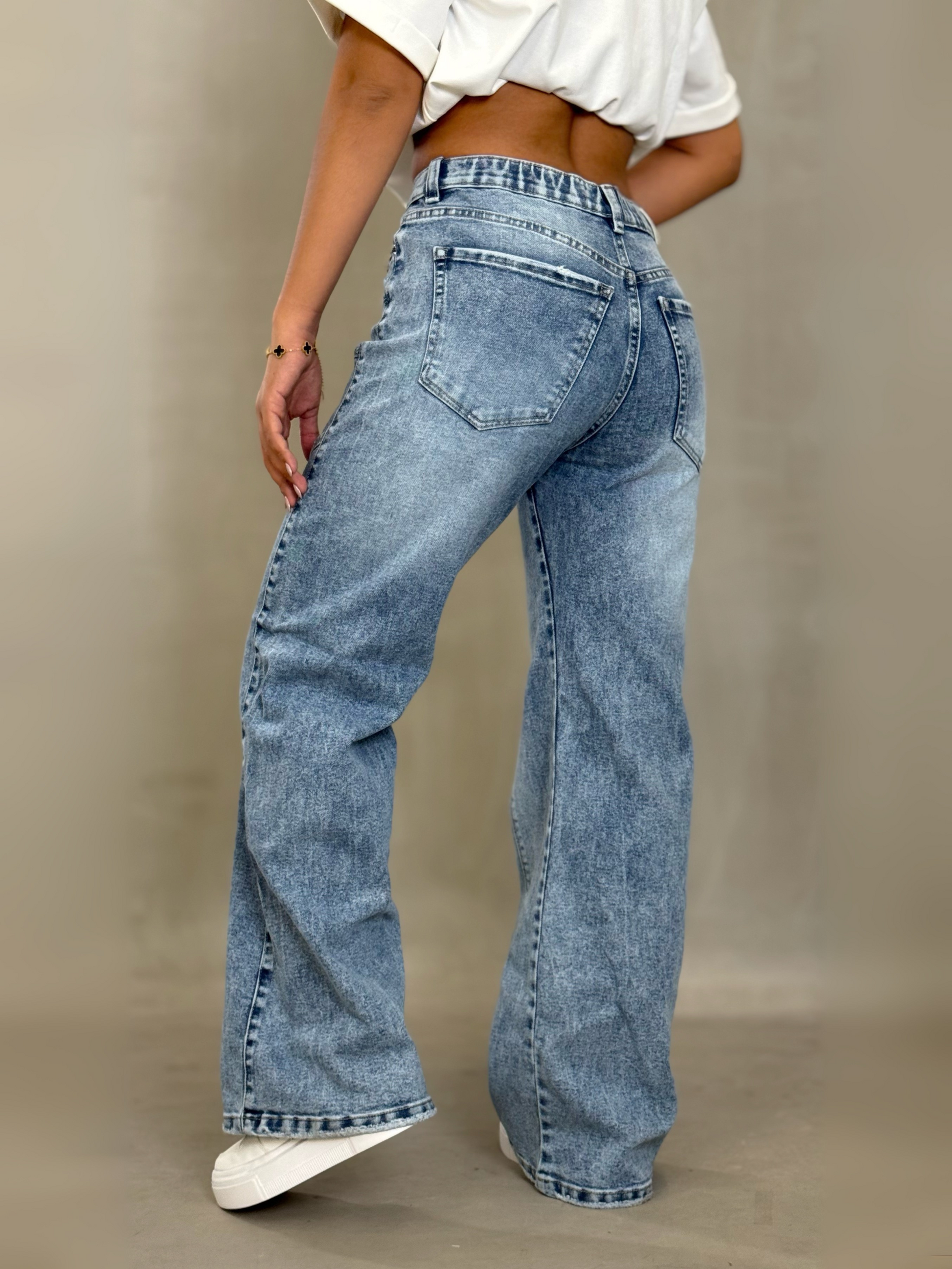 Jean Wide Leg Beige – JBC21