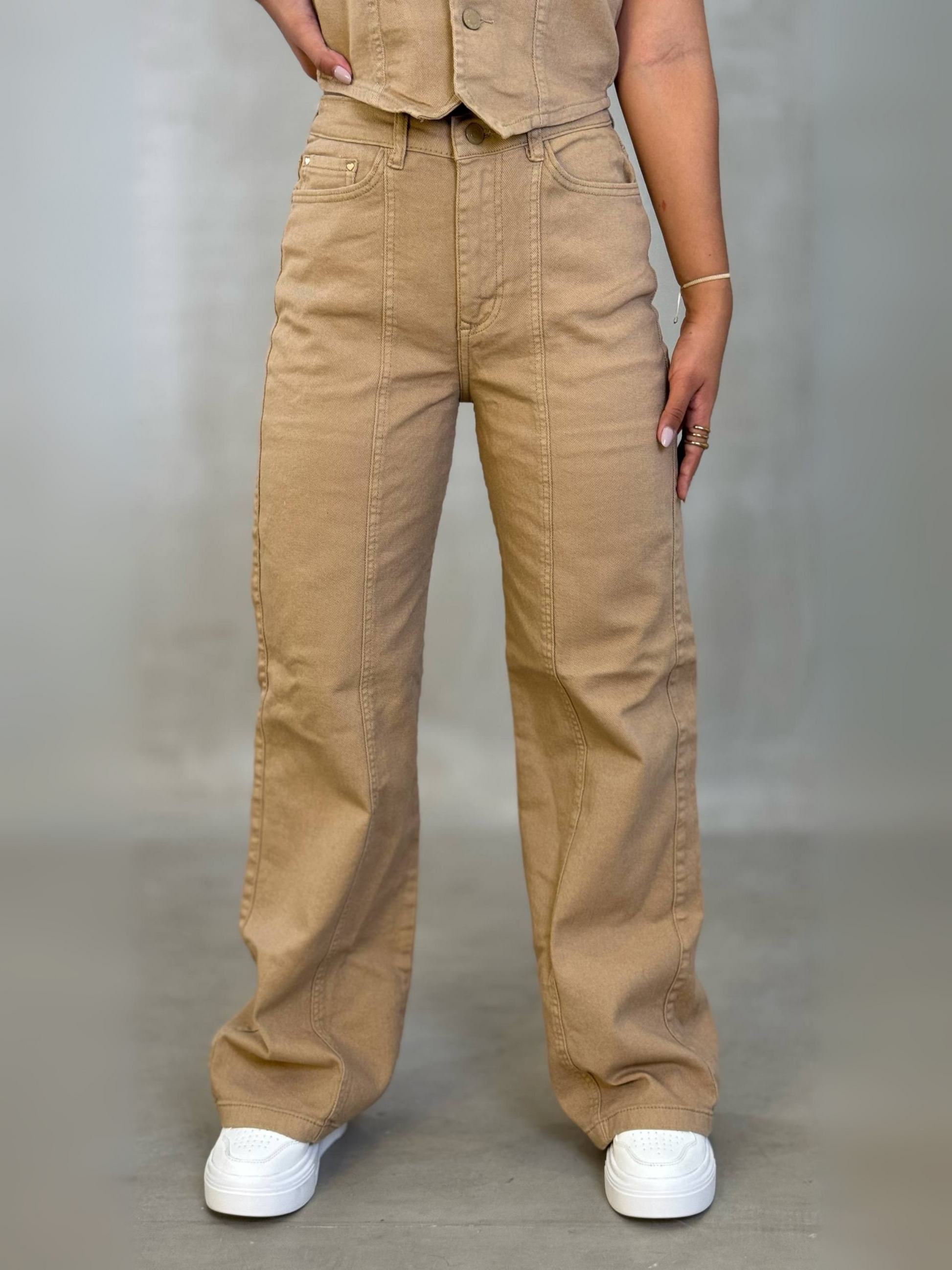 Jean Wide Leg Beige – JBC25