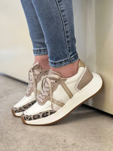 Tenis 100% cuero para mujer - DCM03