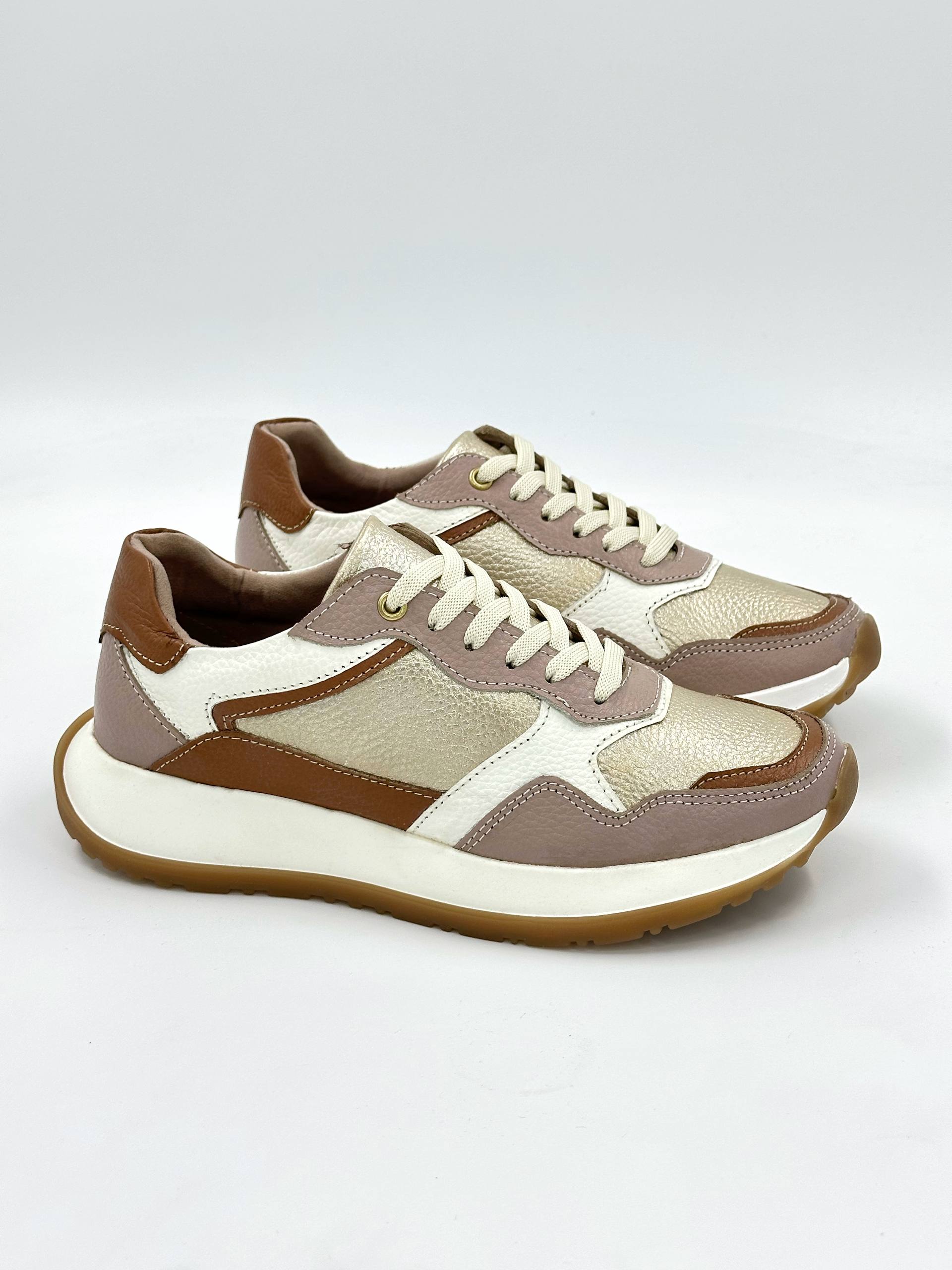 Tenis 100% cuero deportivos DS108 para mujer | MARALDO