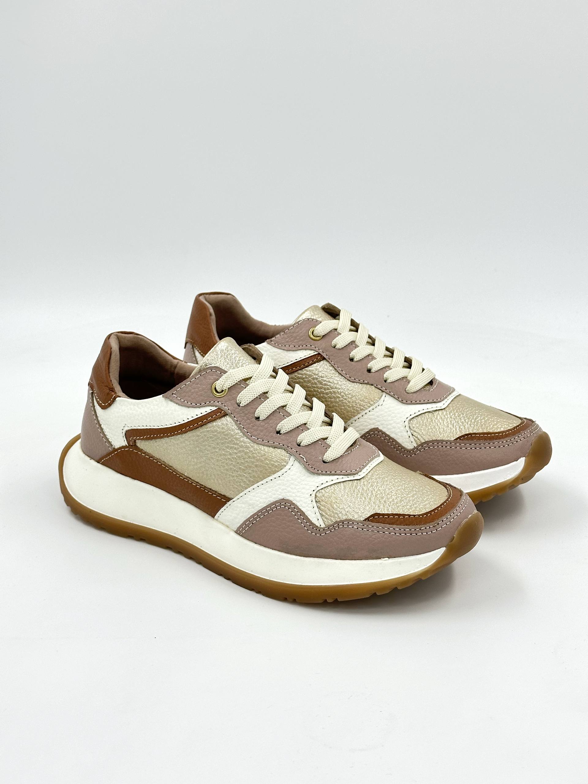 Tenis 100% cuero deportivos DS108 para mujer | MARALDO