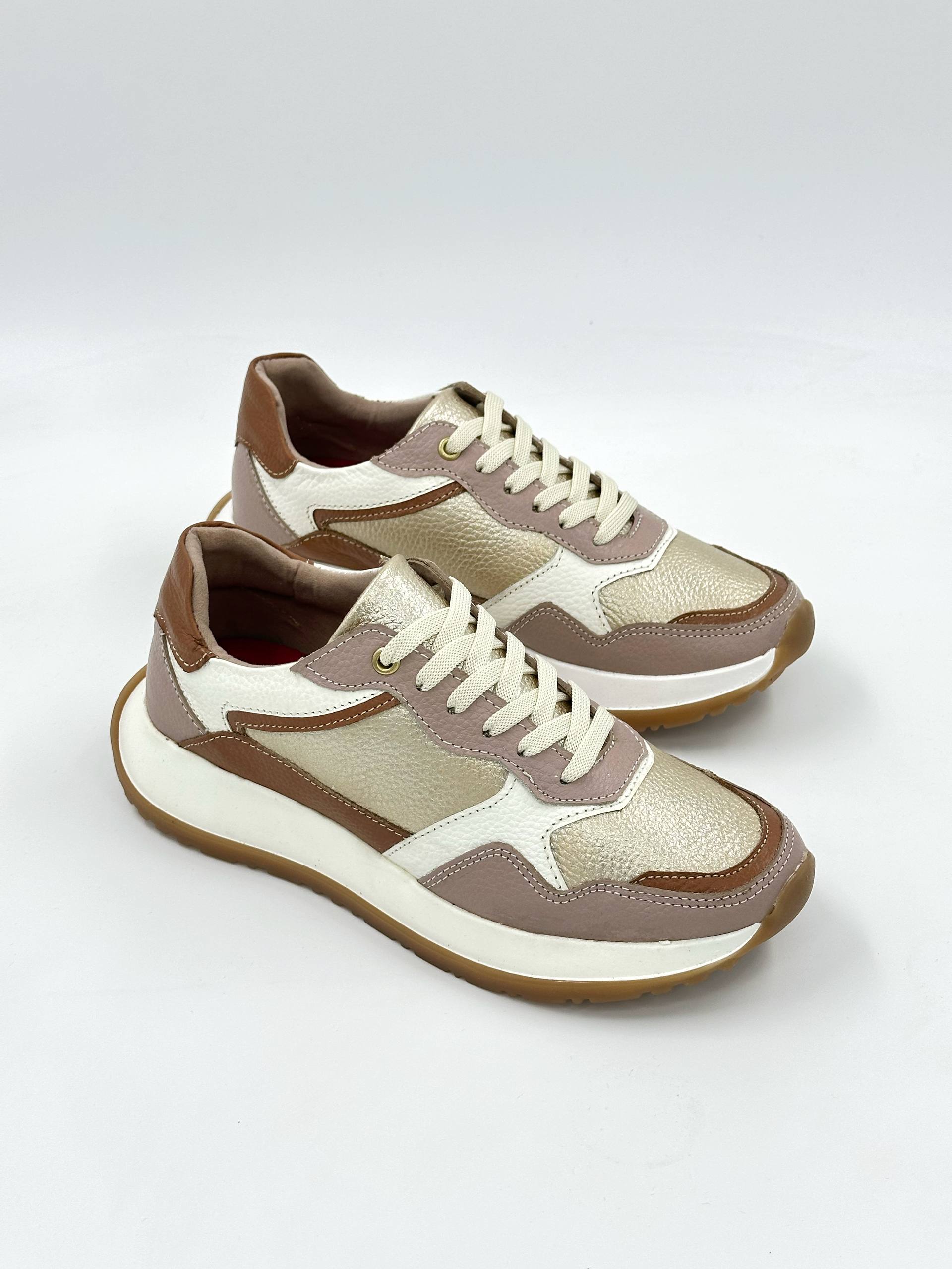 Tenis 100% cuero deportivos DS108 para mujer | MARALDO