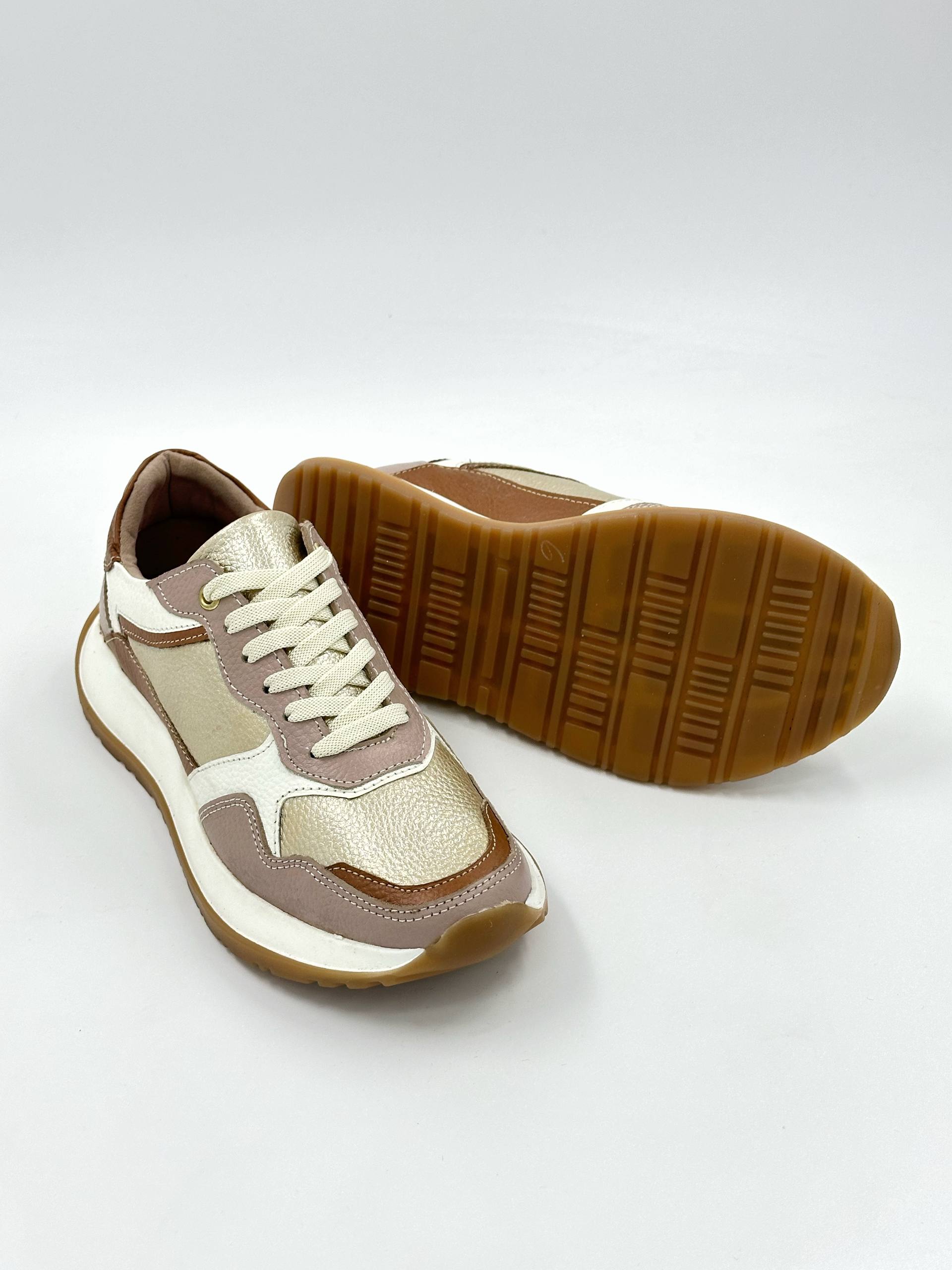 Tenis 100% cuero deportivos DS108 para mujer | MARALDO