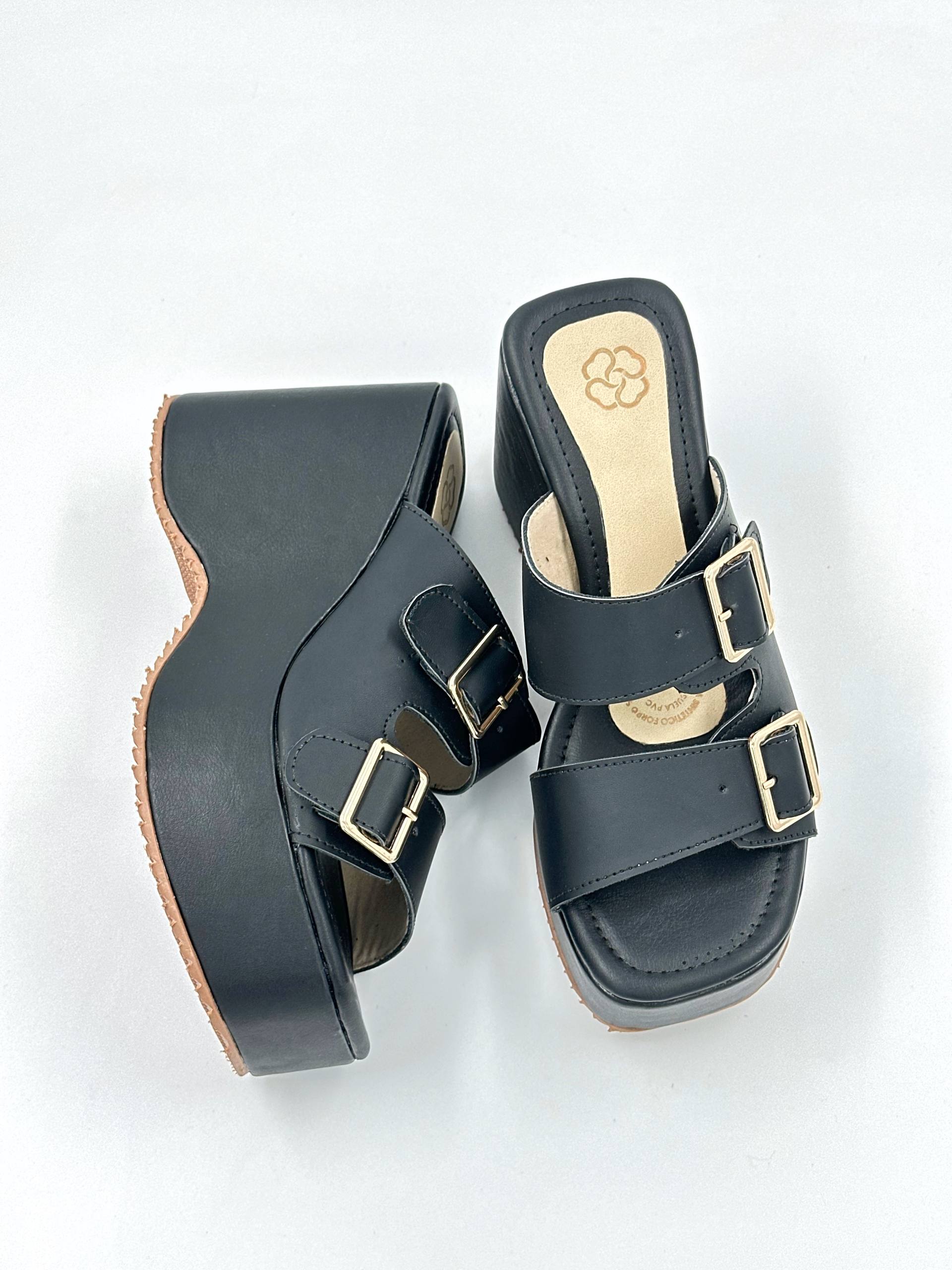 Plataforma para mujer con hebilla PLTF996 | Maraldo