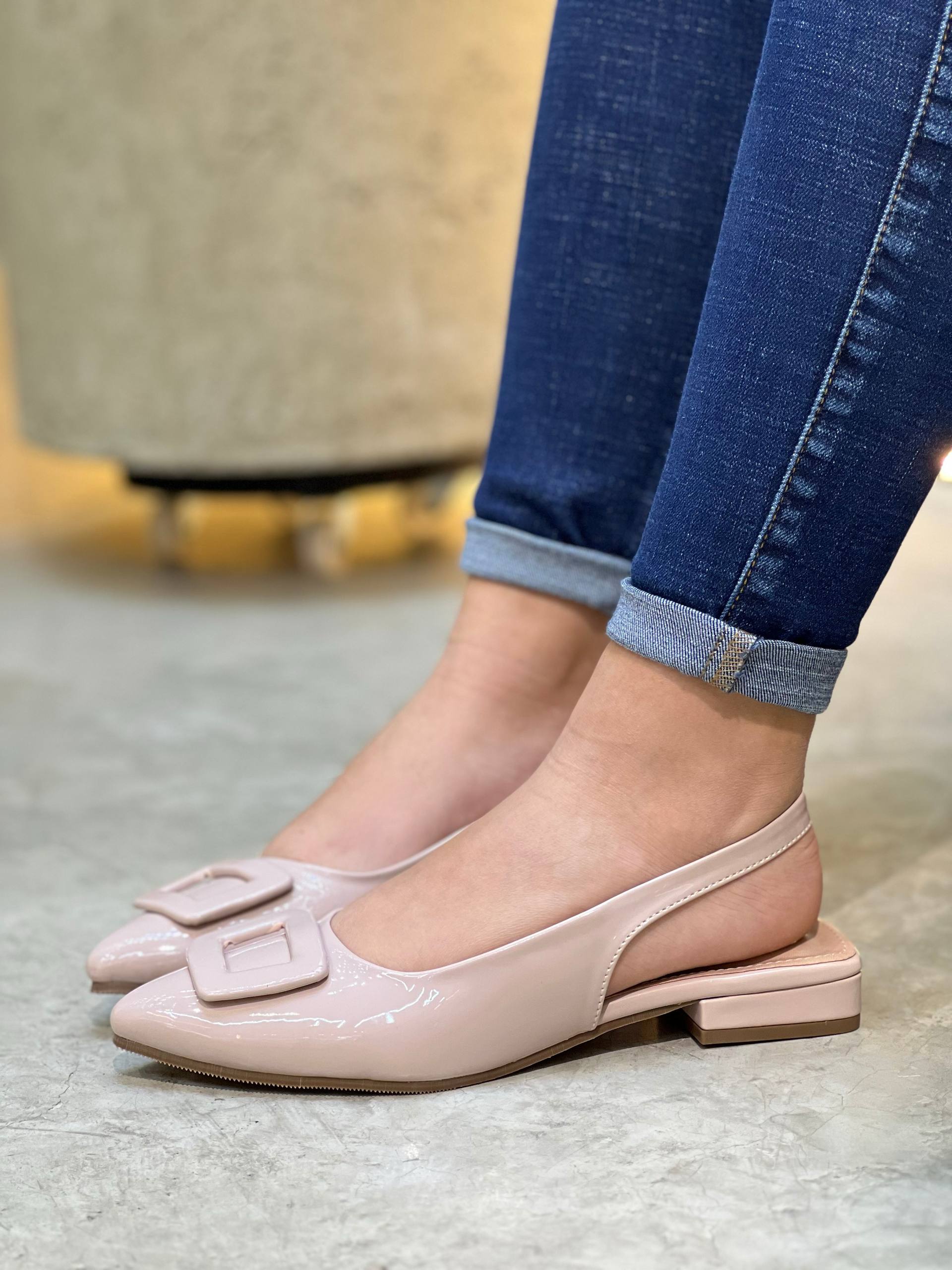 Baleta Slingback con Hebilla VL19 para mujer | Maraldo