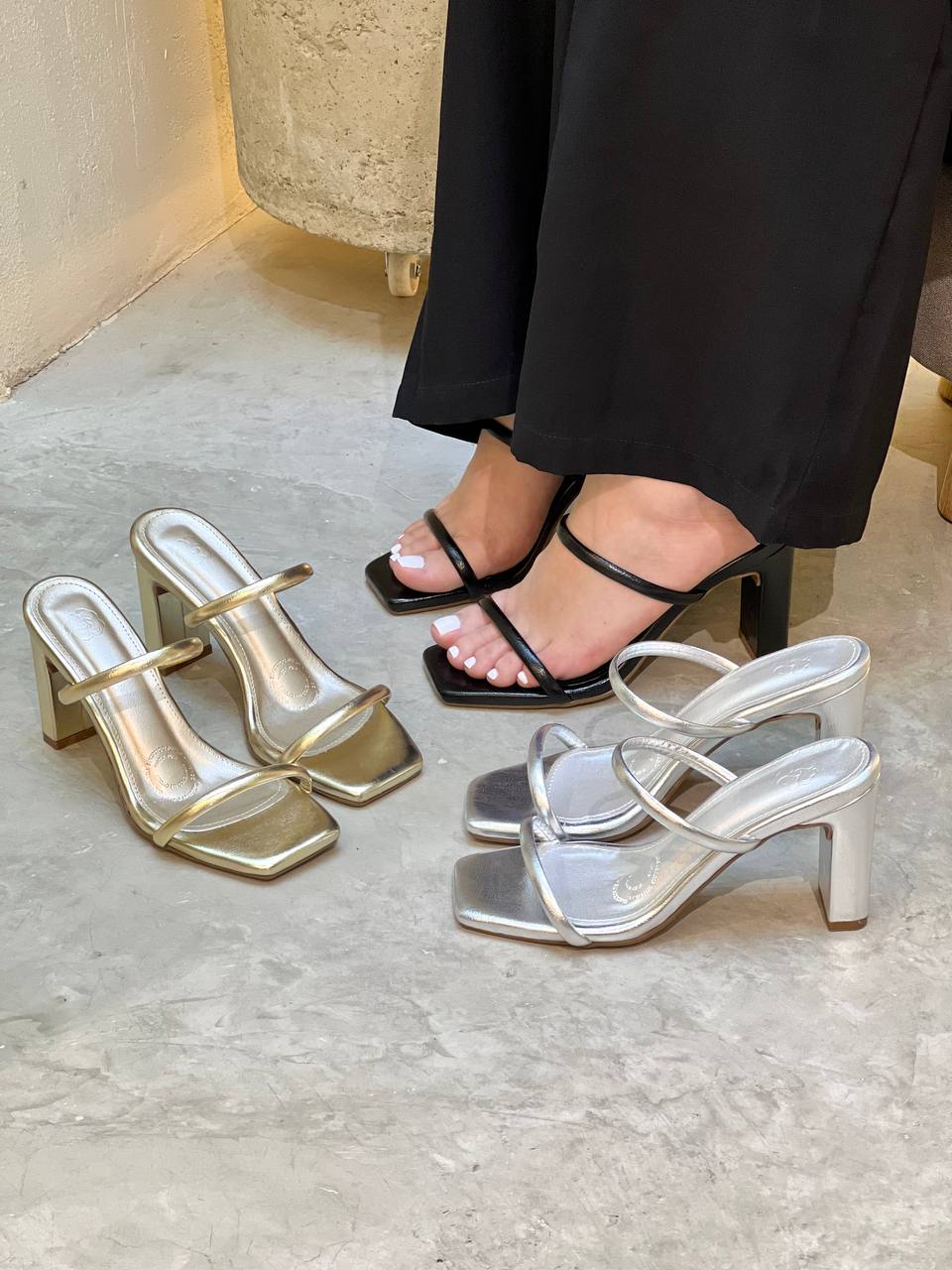 Tacon en Charol destalonado para mujer T832 | Maraldo