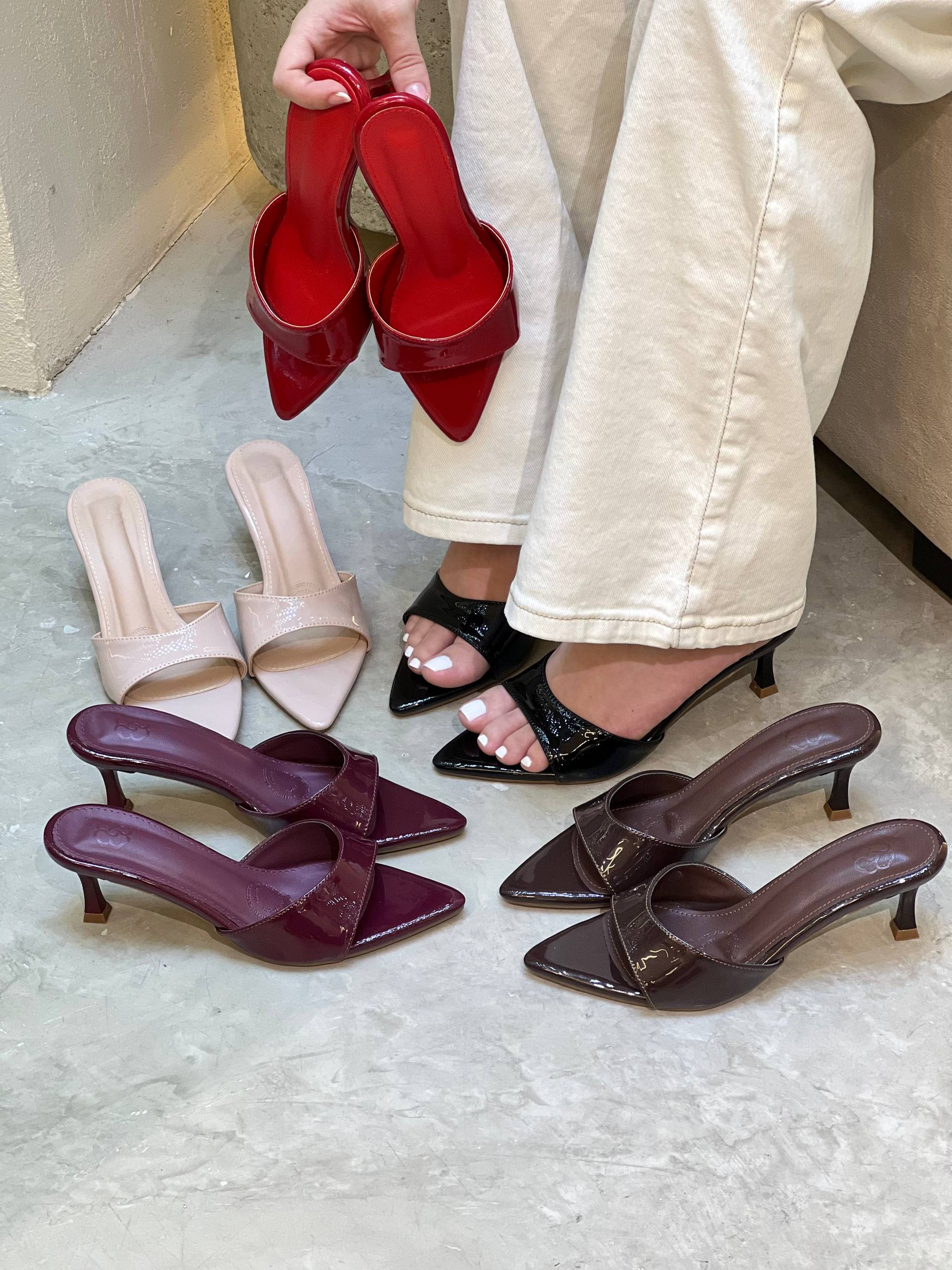 Tacon en Charol destalonado para mujer T836 | Maraldo