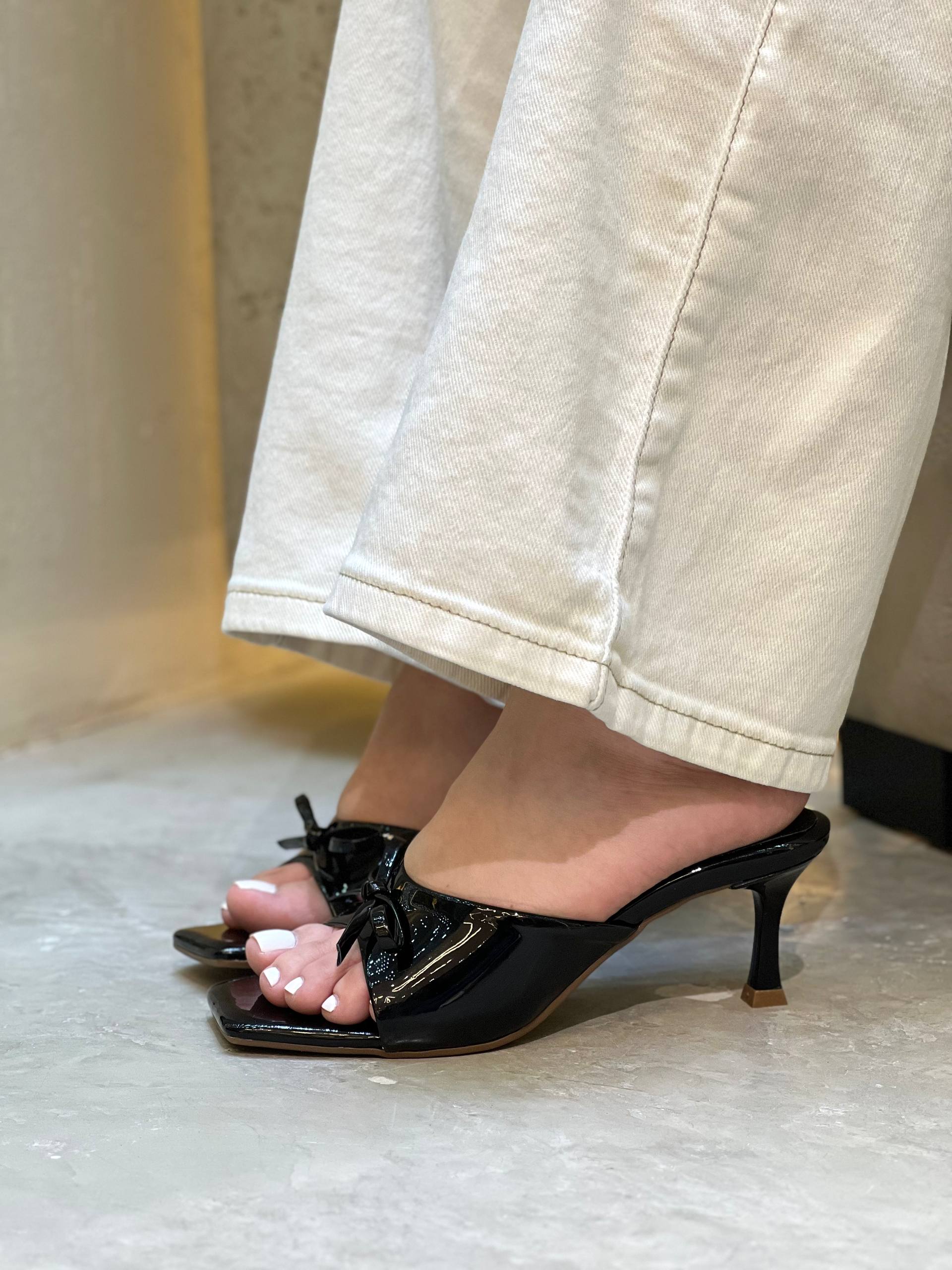 Tacon en Charol destalonado para mujer T831 | Maraldo