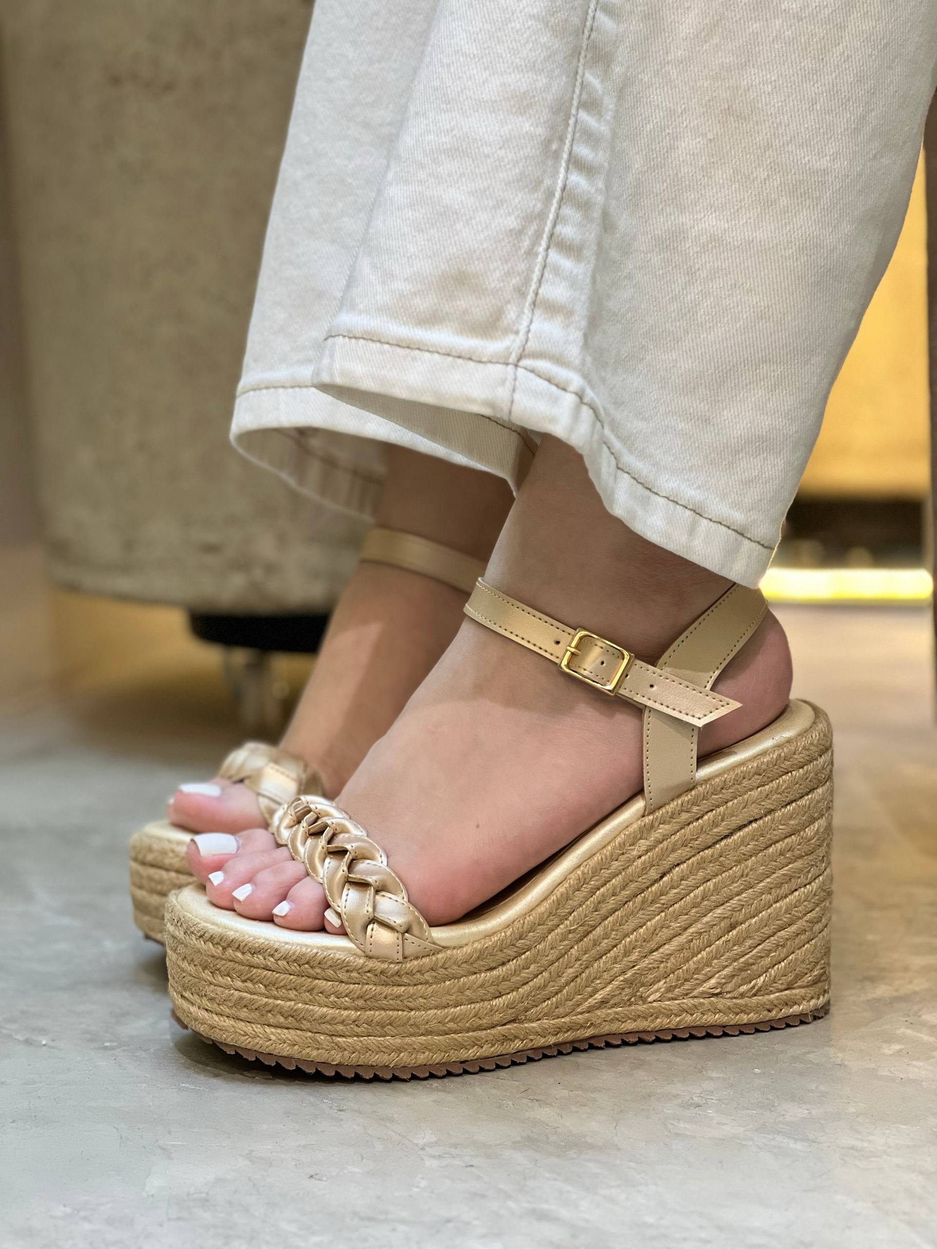 Plataforma en yute para mujer PLTF998 | Maraldo