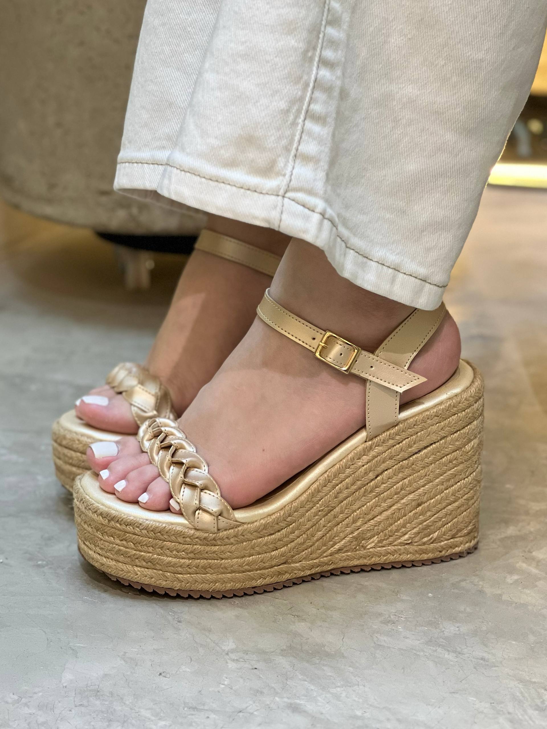 Plataforma en yute para mujer PLTF998 | Maraldo