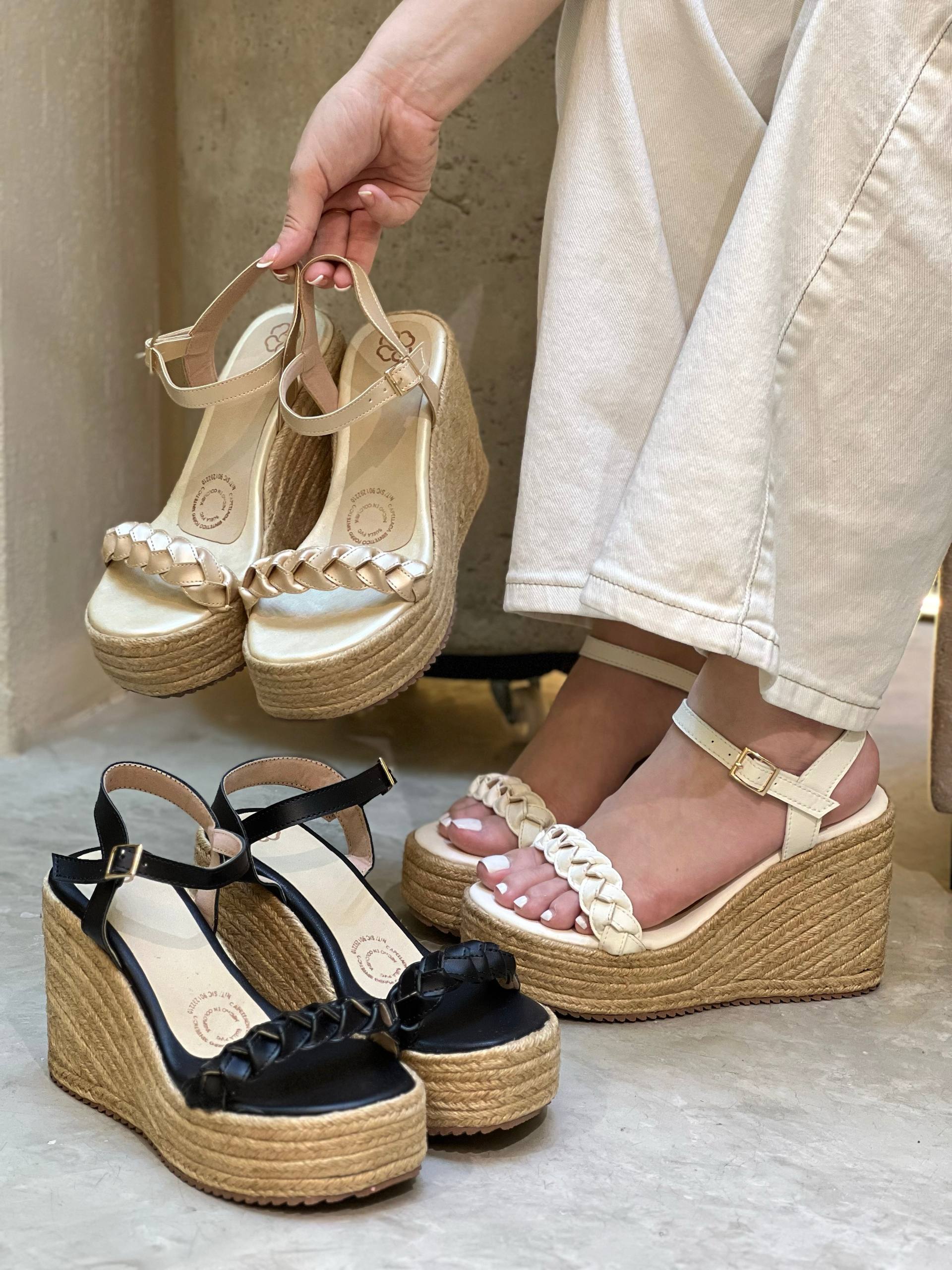 Plataforma en yute para mujer PLTF998 | Maraldo
