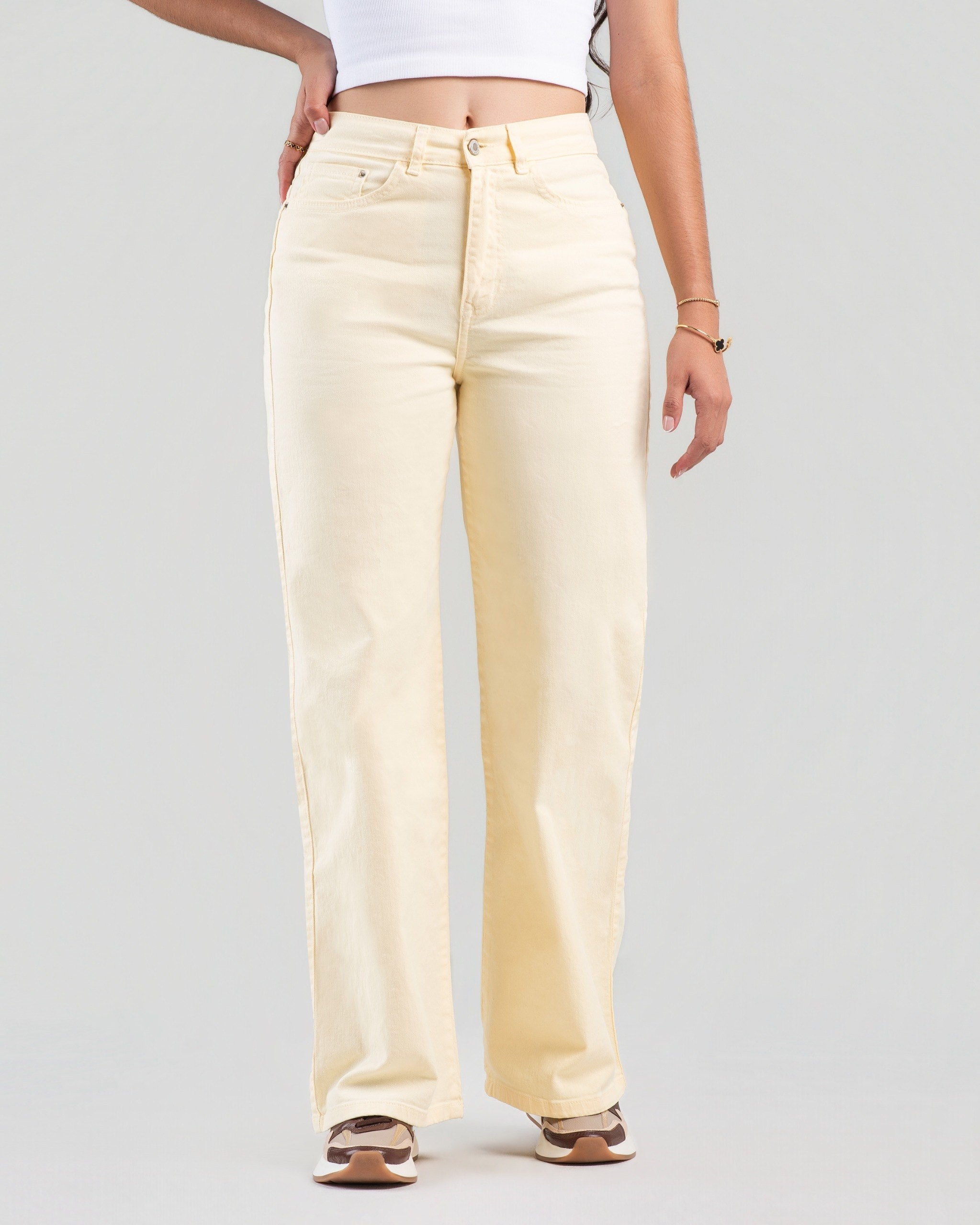 Jean Wide Leg Vainilla | JBC56
