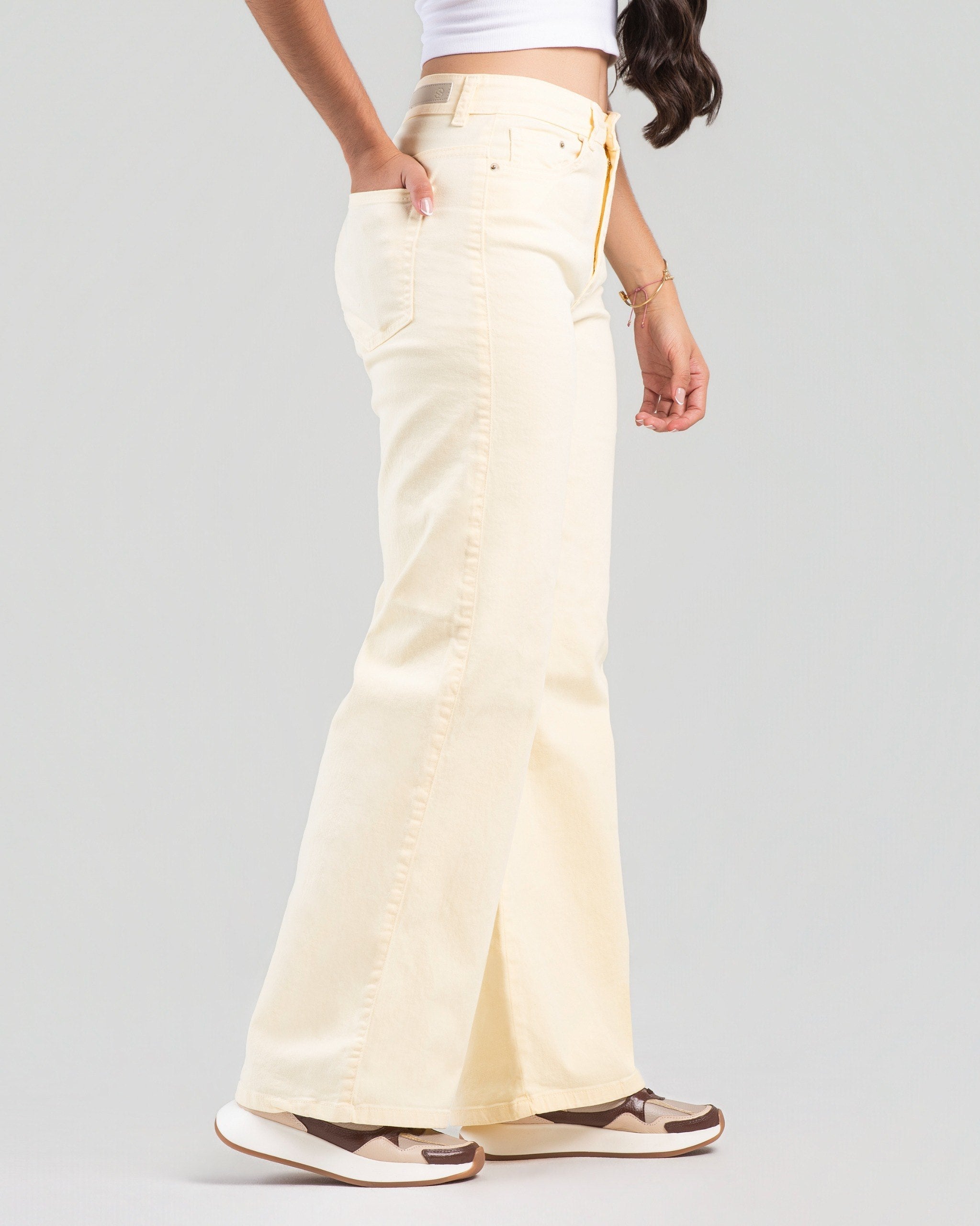 Jean Wide Leg Vainilla | JBC56