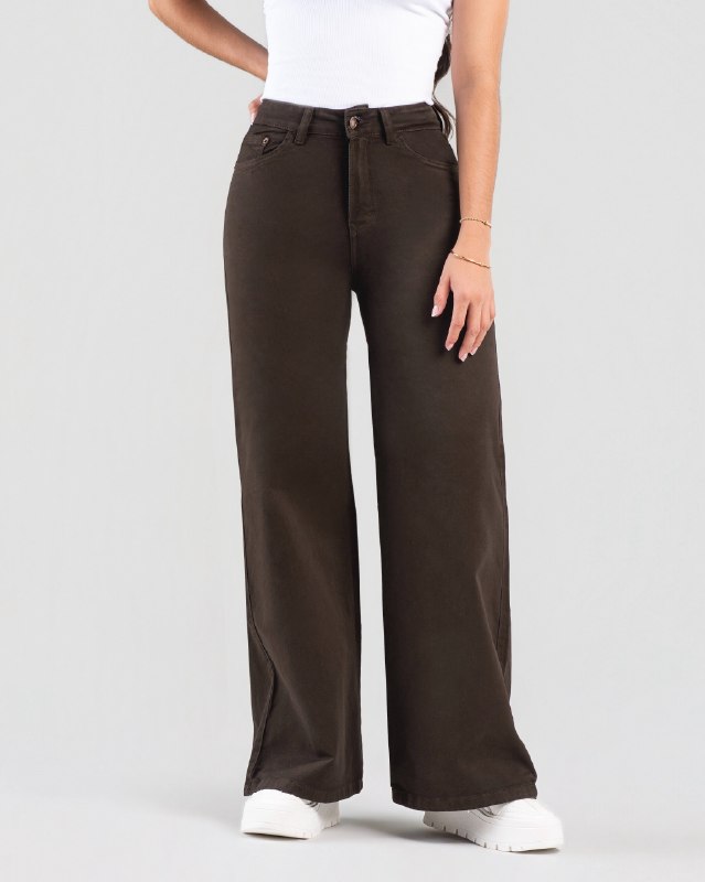Jean Wide Leg Chocolate| JBC76