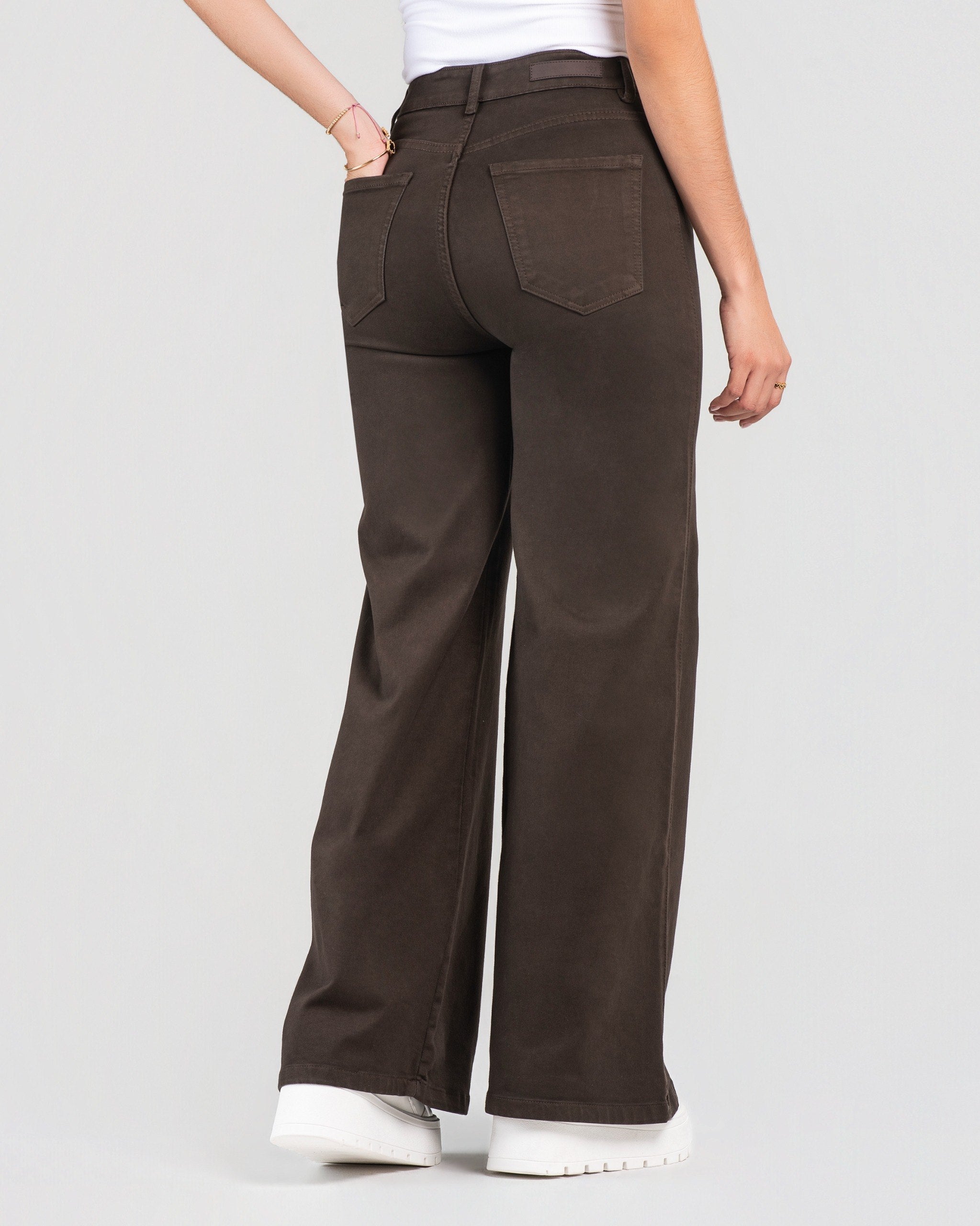 Jean Wide Leg Chocolate| JBC76