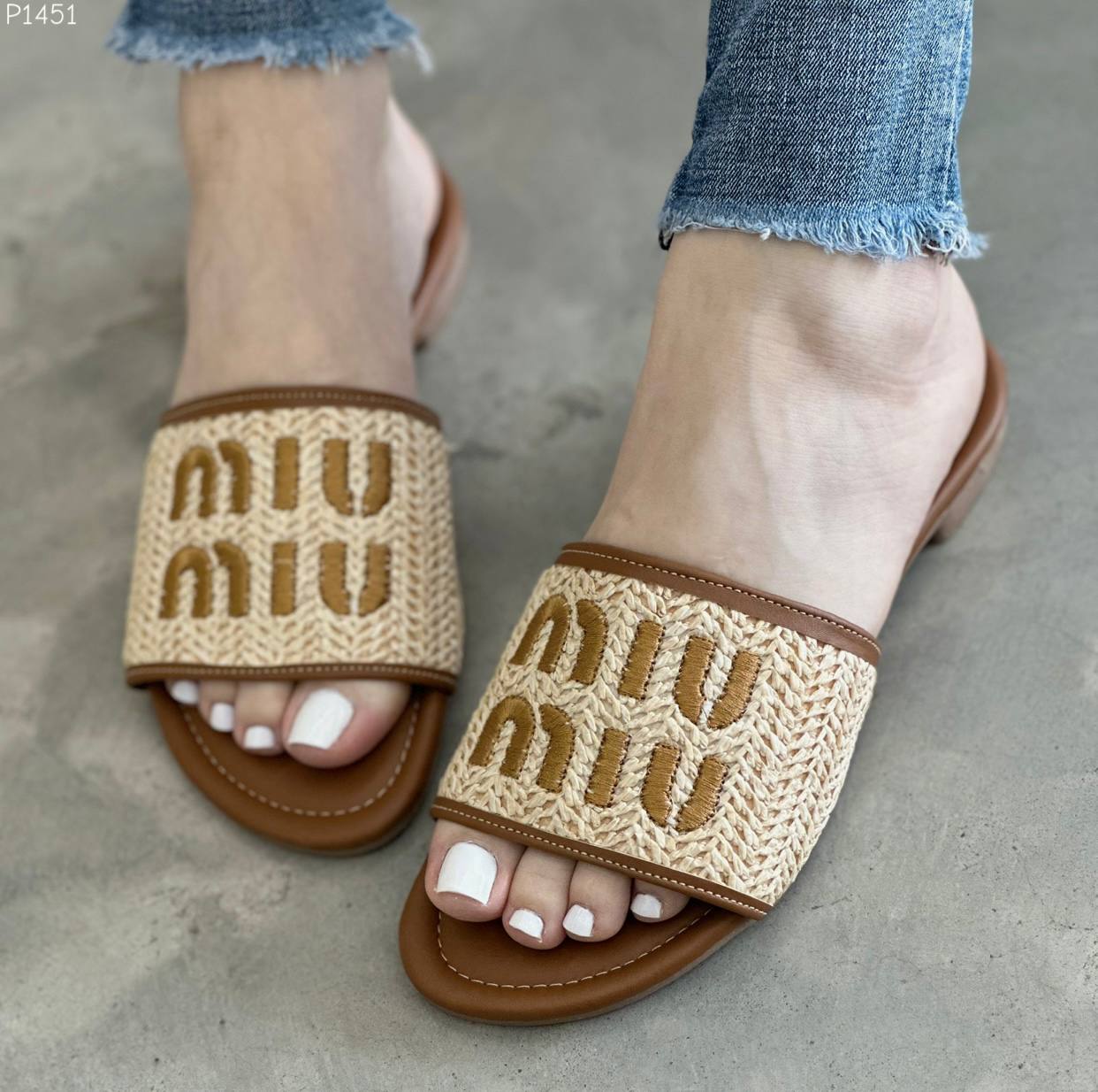 Sandalia Plana de moda P1451 miel