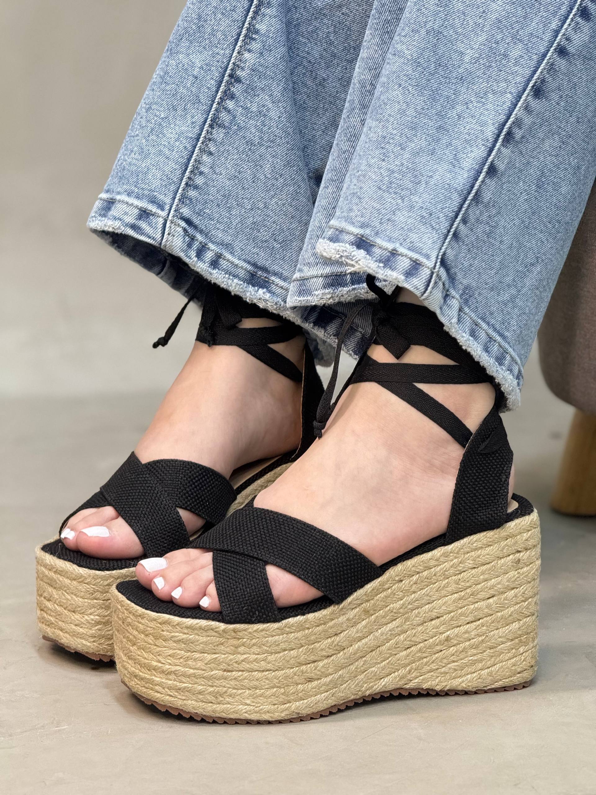 Plataformas en Yute de 10cm PLTF941 para mujer | Maraldo