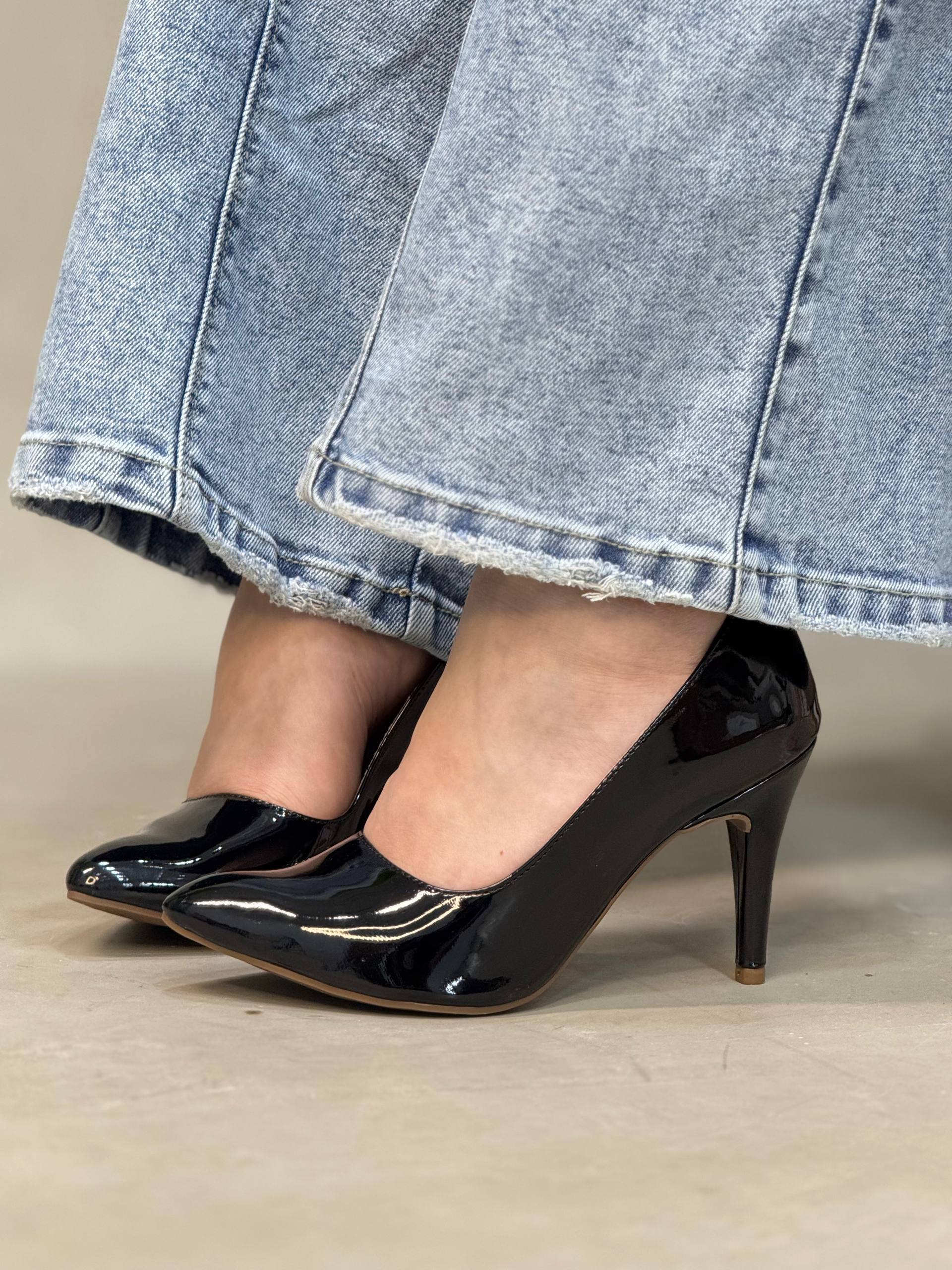 Tacones Clásicos en Charol 7.5cm – T730