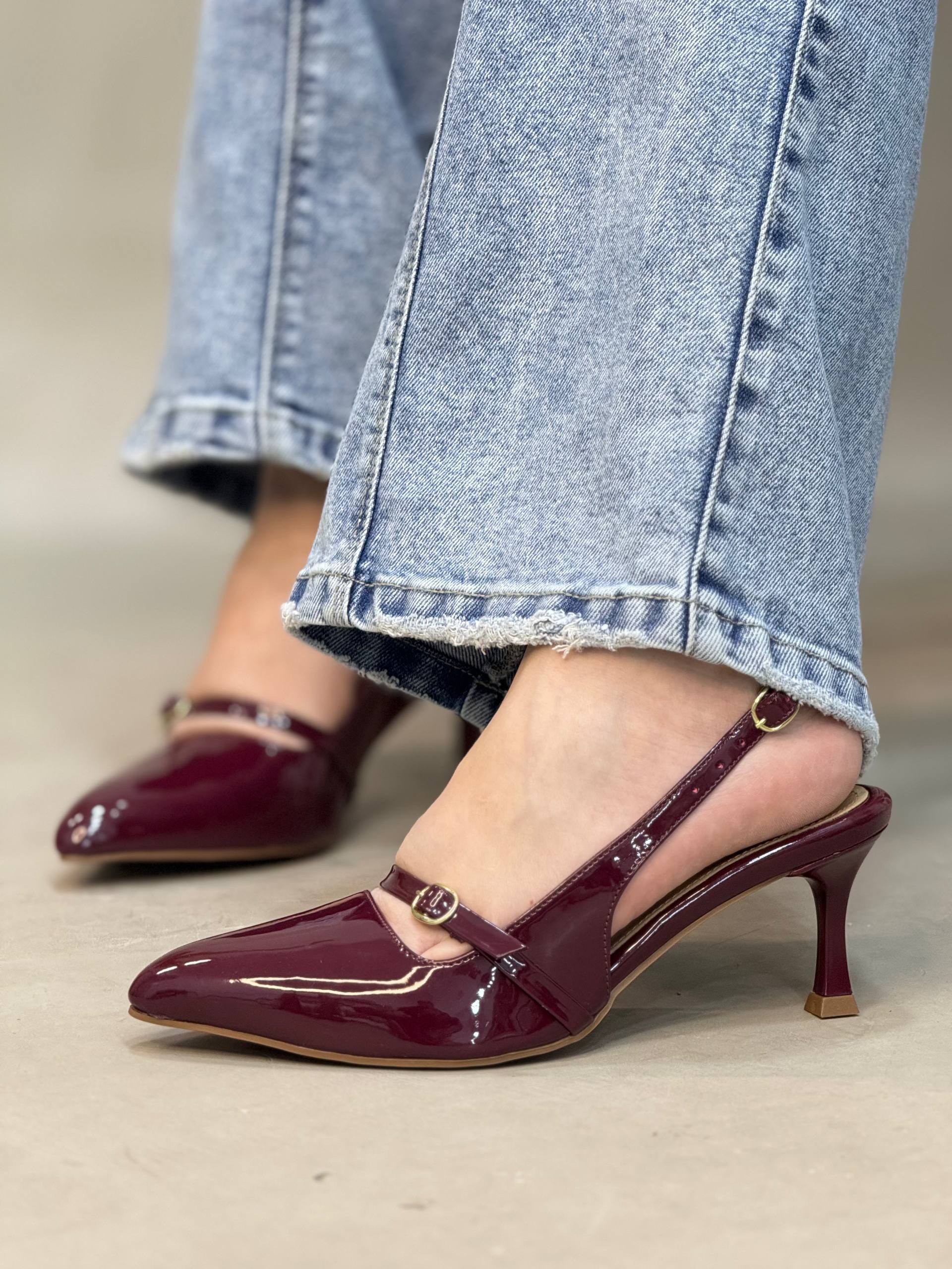 Tacones Clásicos en Charol 5.5cm – T710