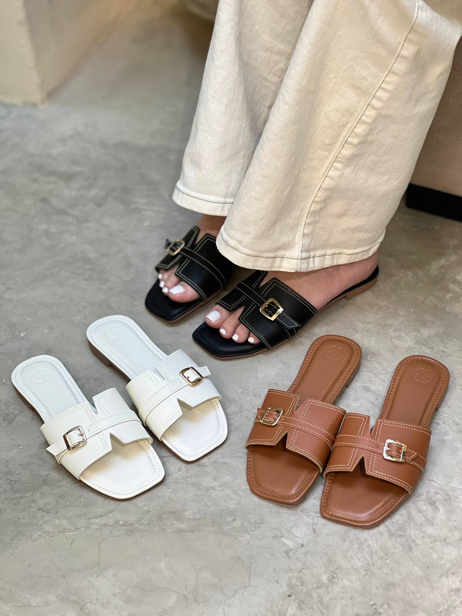 Sandalias planas en tendencia P1559 | Maraldo