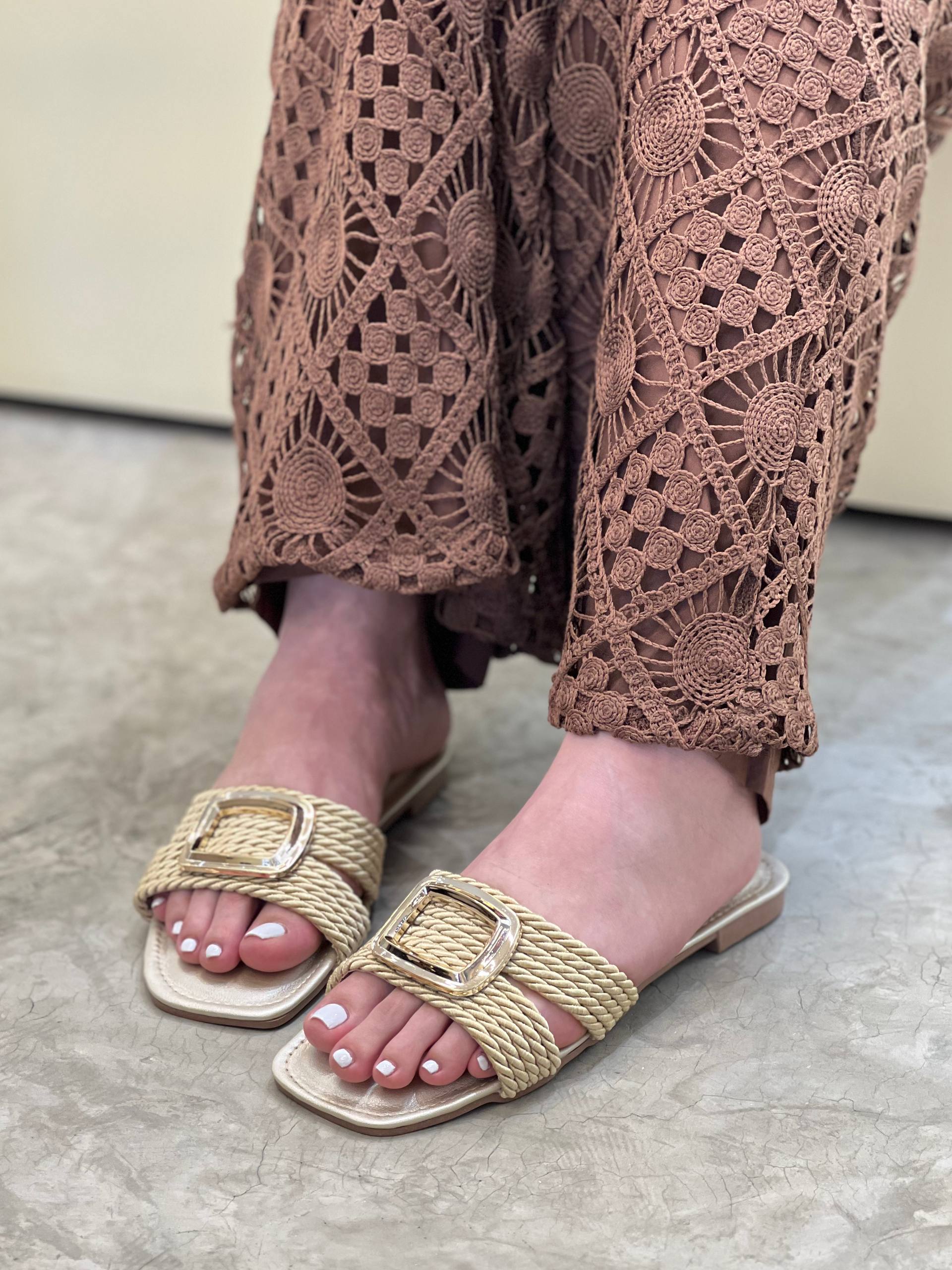 Sandalias planas de nueva colección | P1582