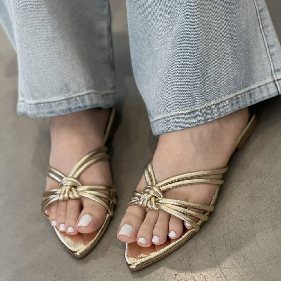 Sandalias Champang con Nudo Delicado - P1416
