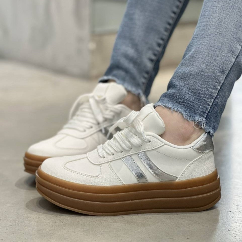 Tenis de plataforma estilo moderno - D863