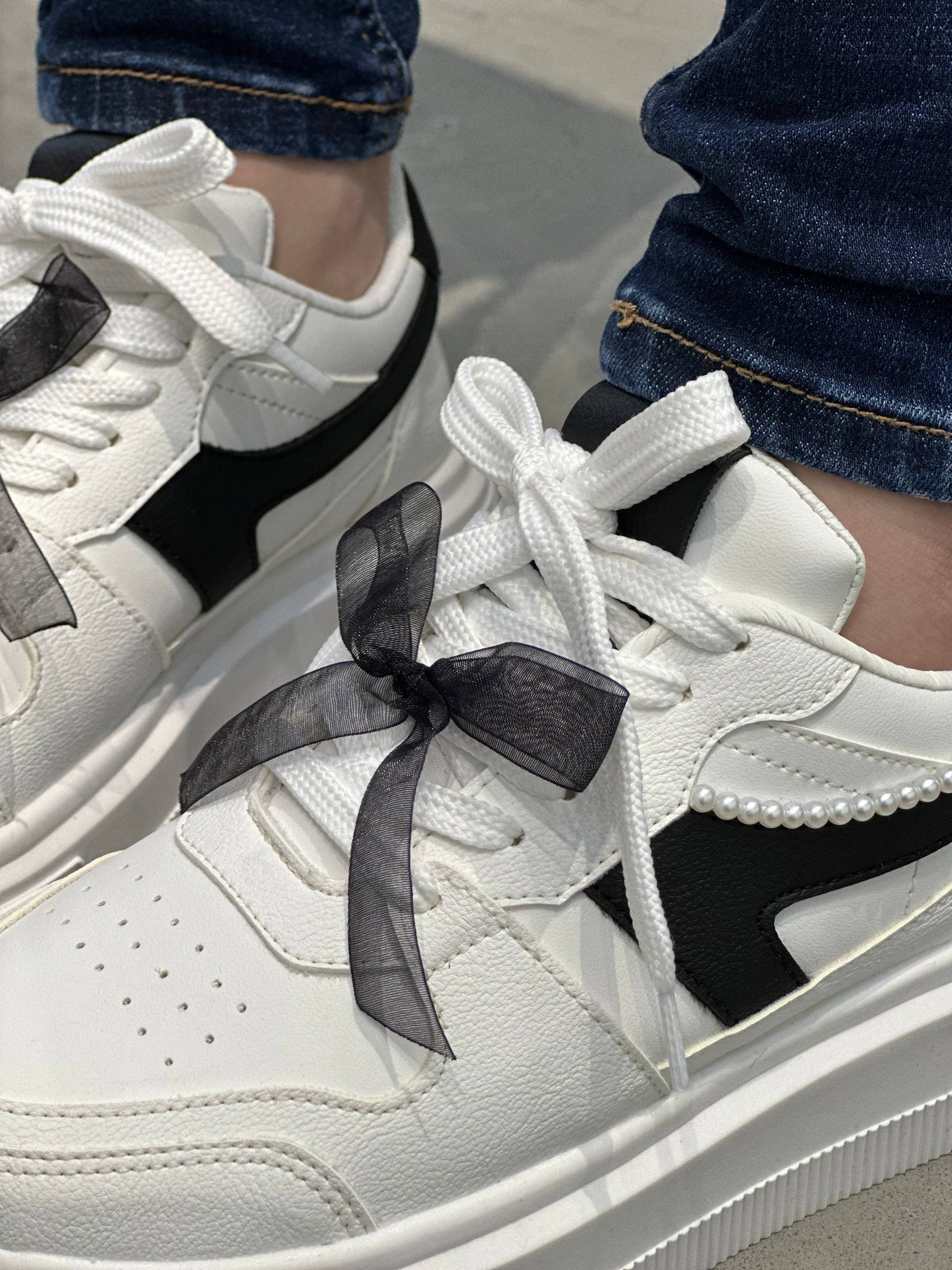 Tenis Ribbon Black - D883