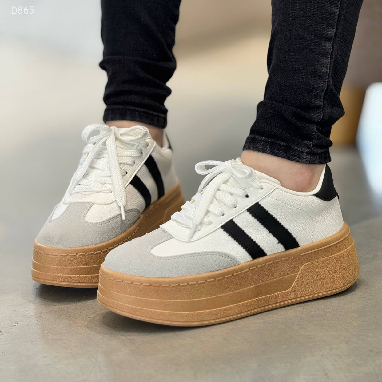 Tenis plataforma casual  5cm para mujer - D865