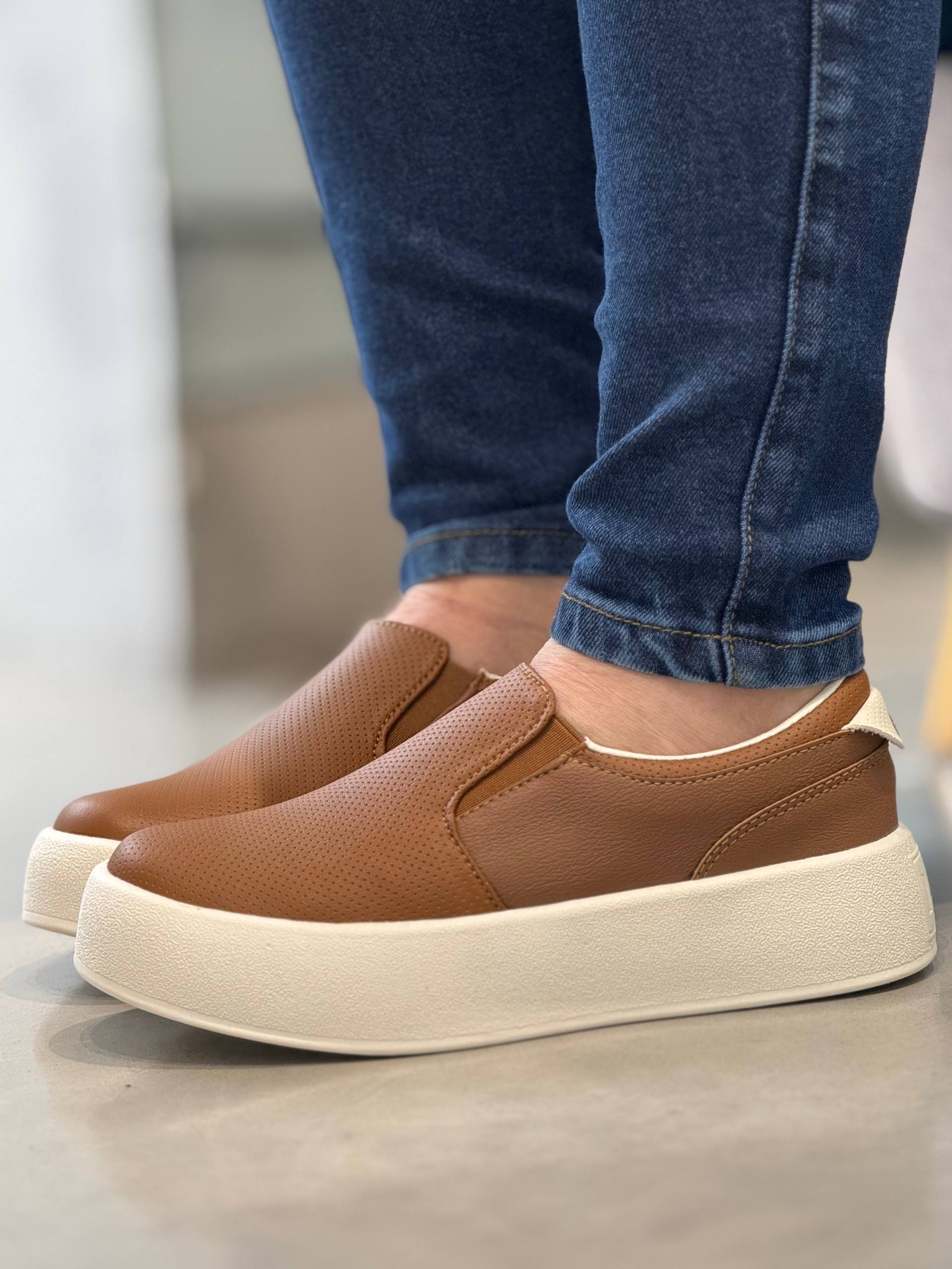 Tenis Slip on D885 para mujer - Suela de 3cm | MARALDO