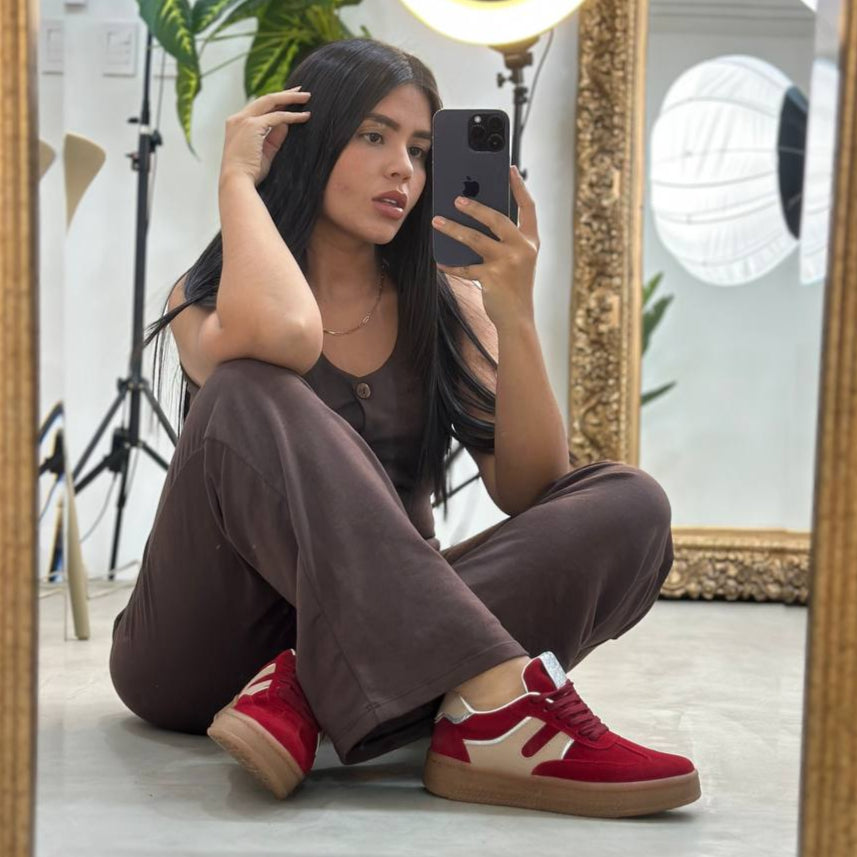 Tenis Rojos para mujer - D866