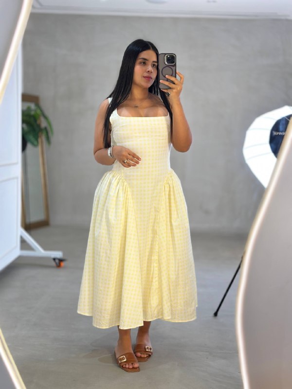 Vestido Amarillo Importado VST8057| Maraldo