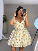 Vestido Ivory Brown Importado VST8072| Maraldo