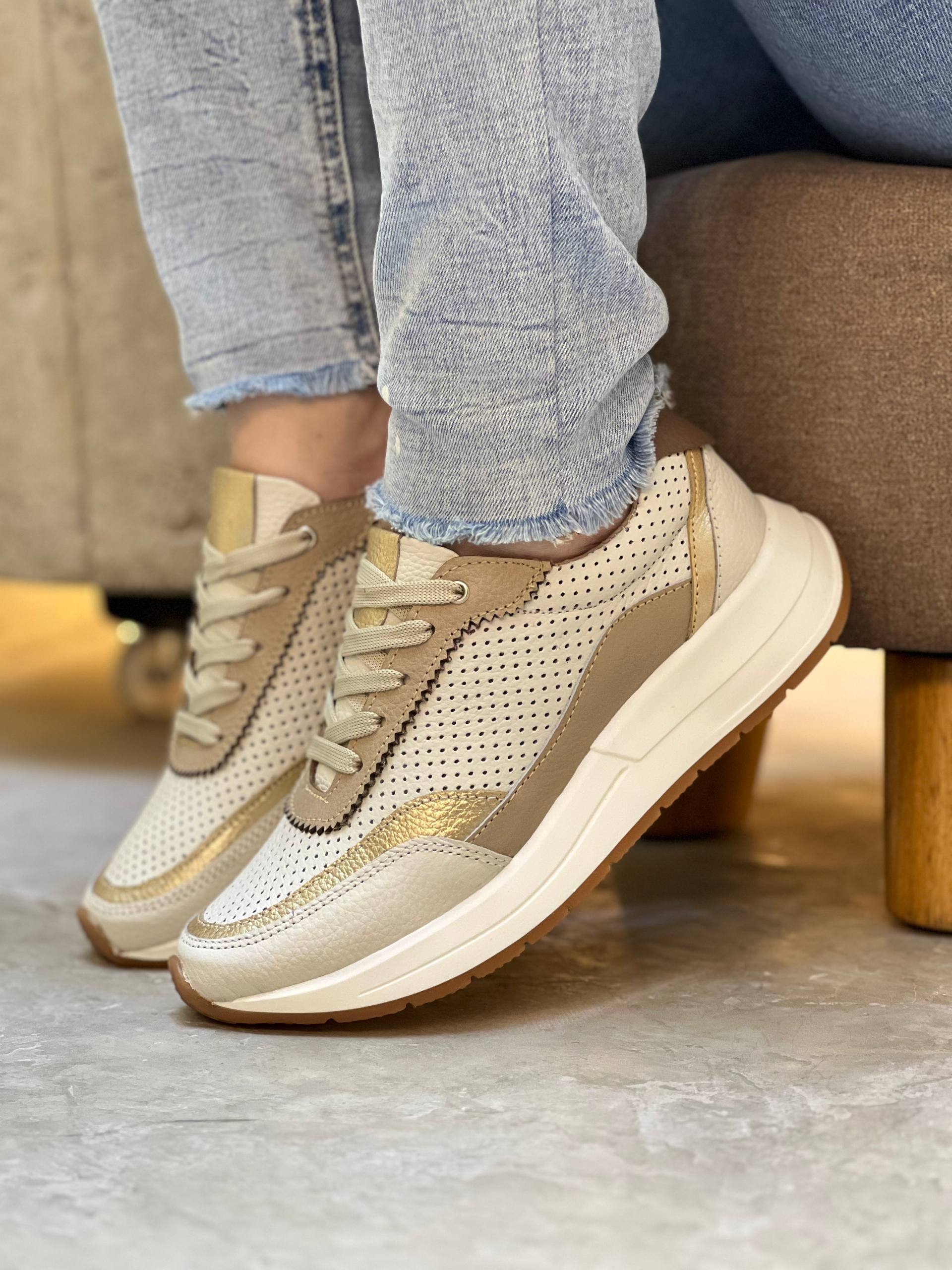 Tenis cuero deportivos DS92 para mujer | MARALDO