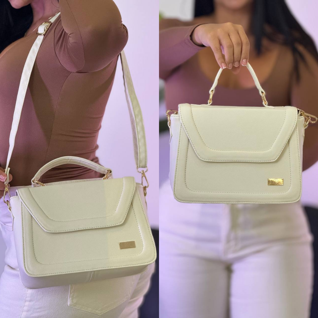 Bolso blanco para dama BL034