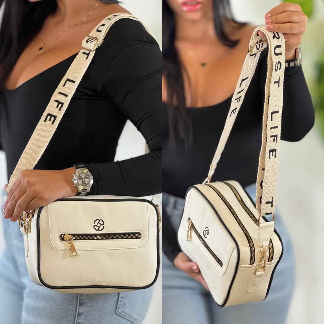 Bolso blanco para dama BL037
