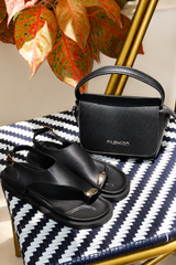 COMBO: Bolso + Sandalia Negro/Negro