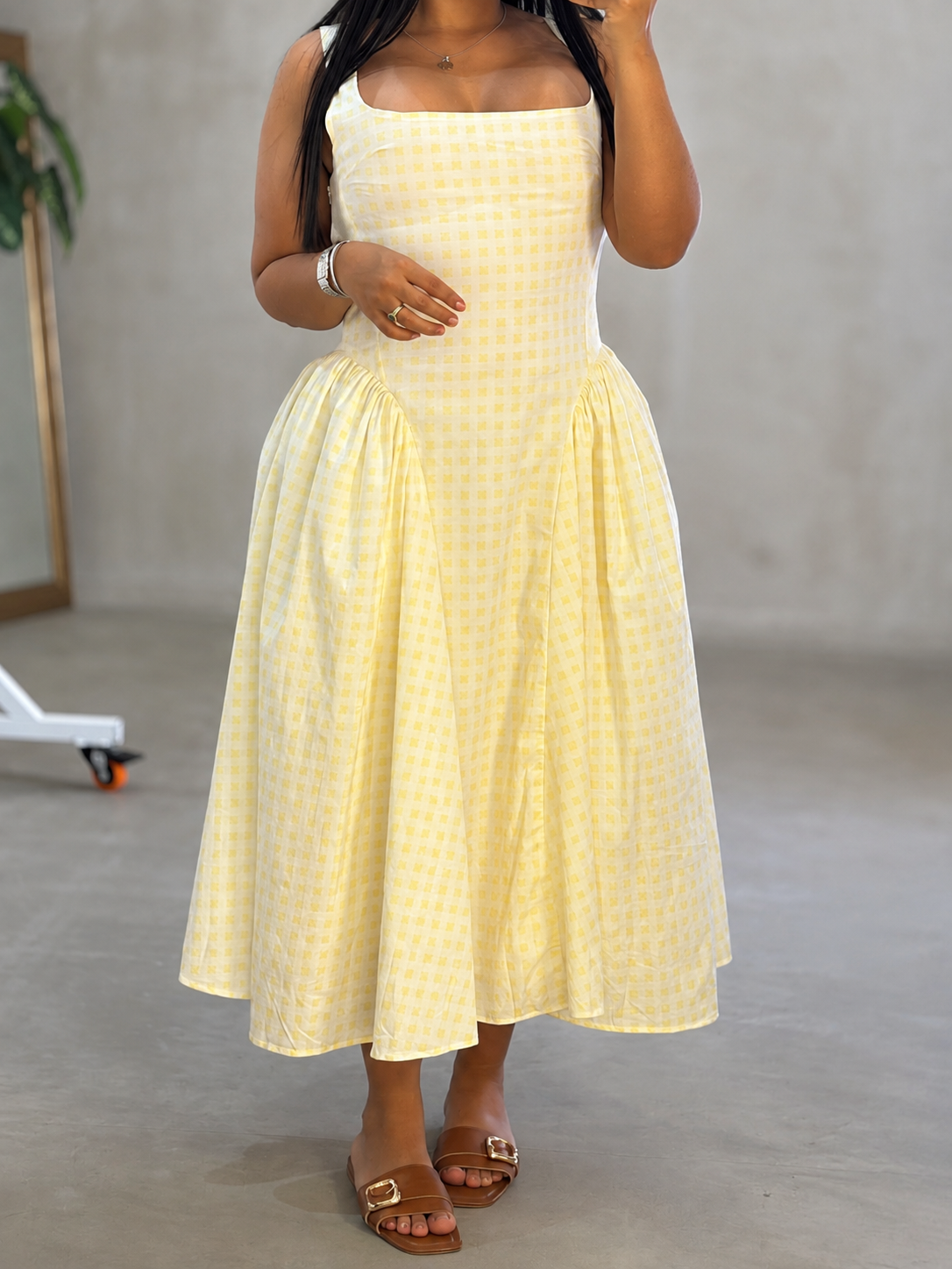 Vestido Amarillo Importado VST8057| Maraldo