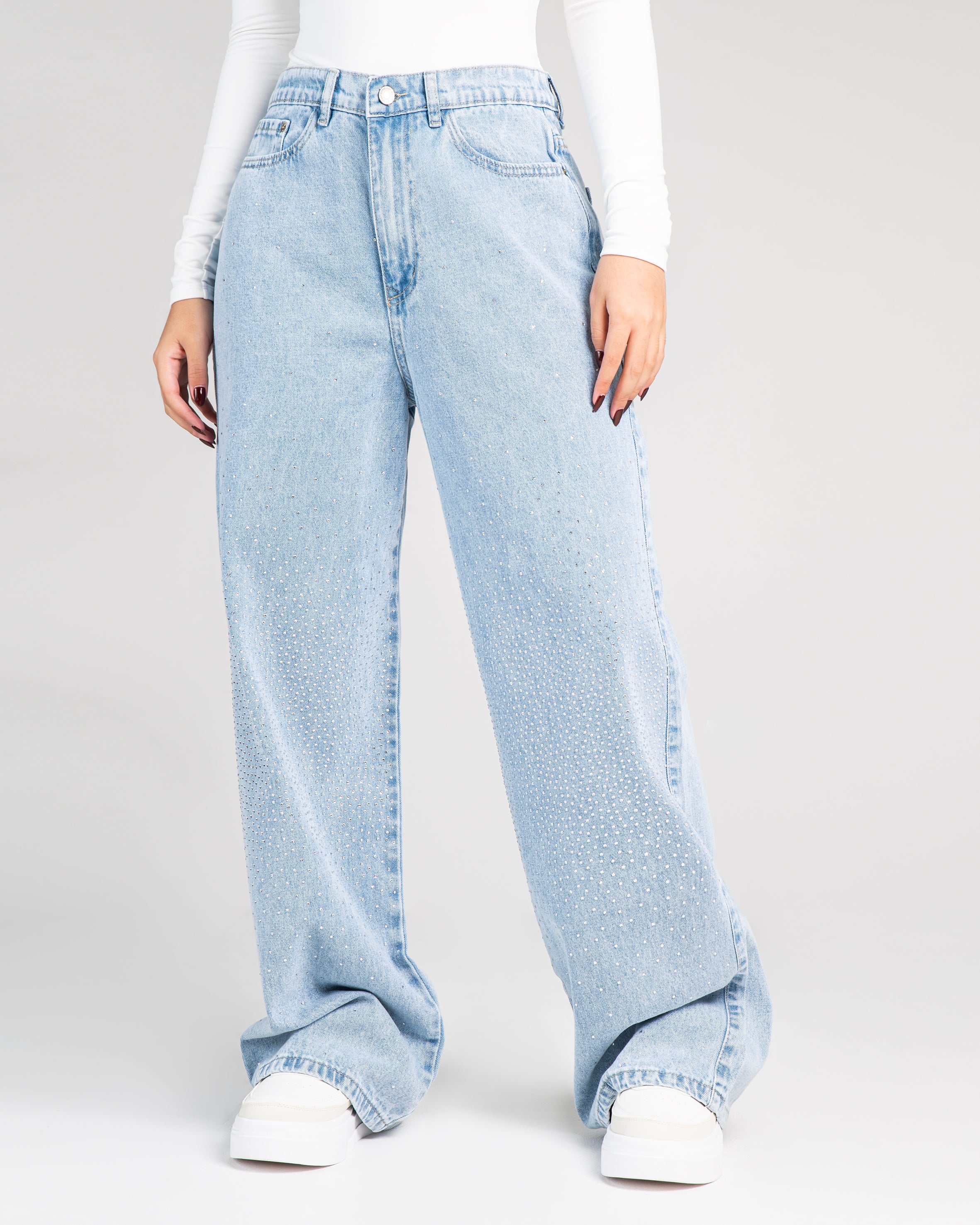 Jean Mom JBC38 con brillos